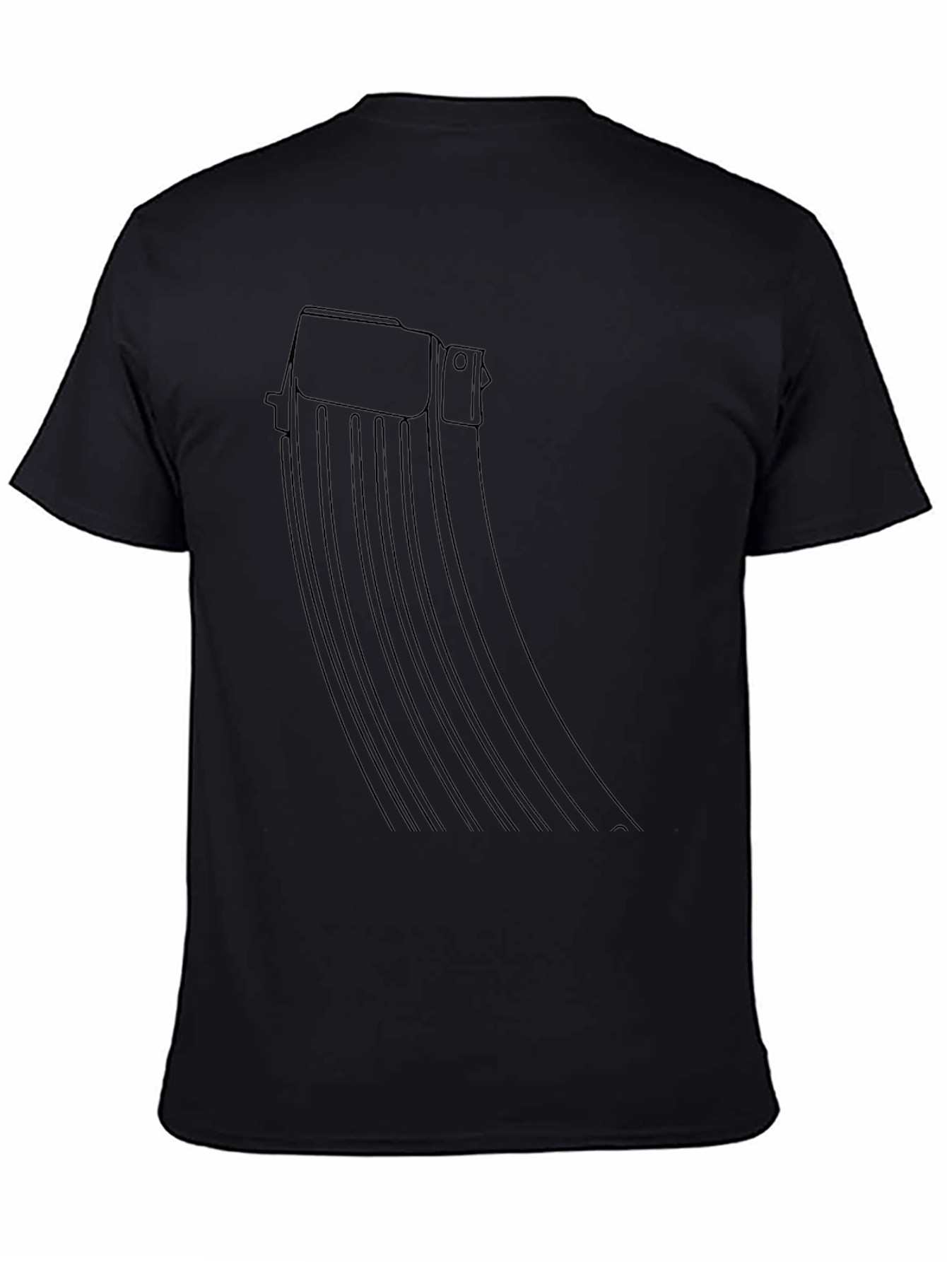 Black AK-47 Magazine Graphic Tee - Tactical Style