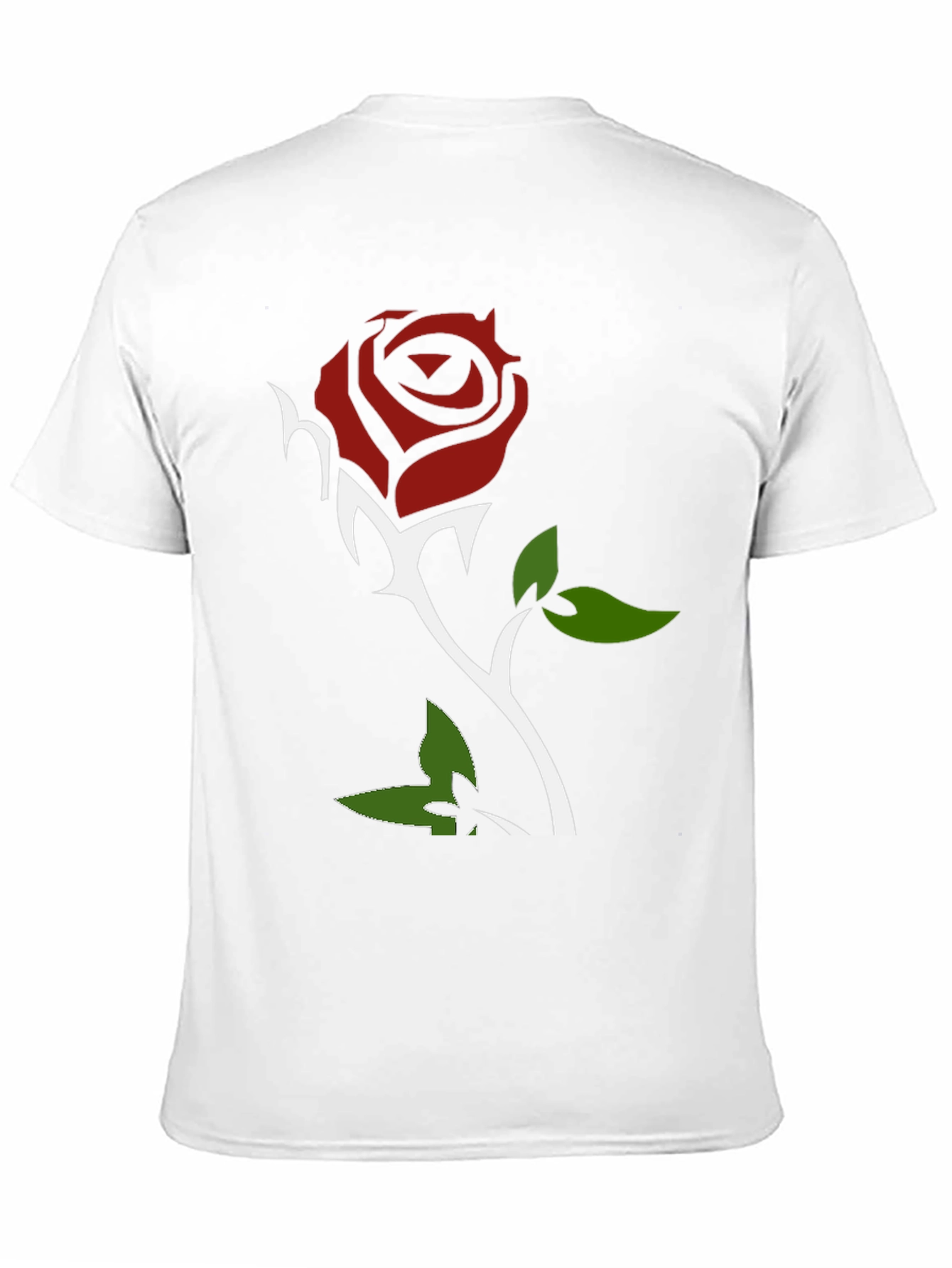 Rose Graphic Print Black T-Shirt
