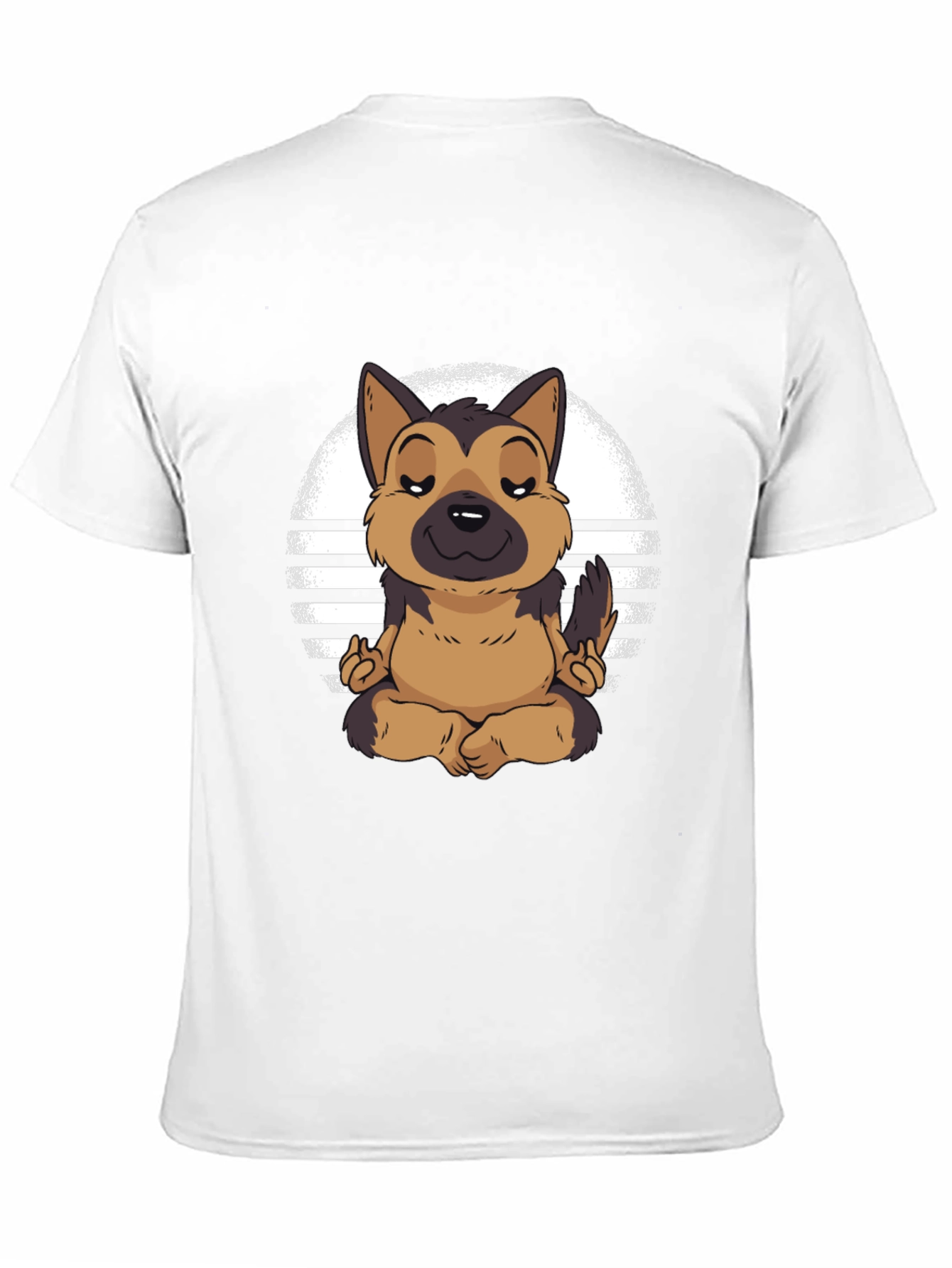 Meditating Dog Graphic Tee - Zen Vibes