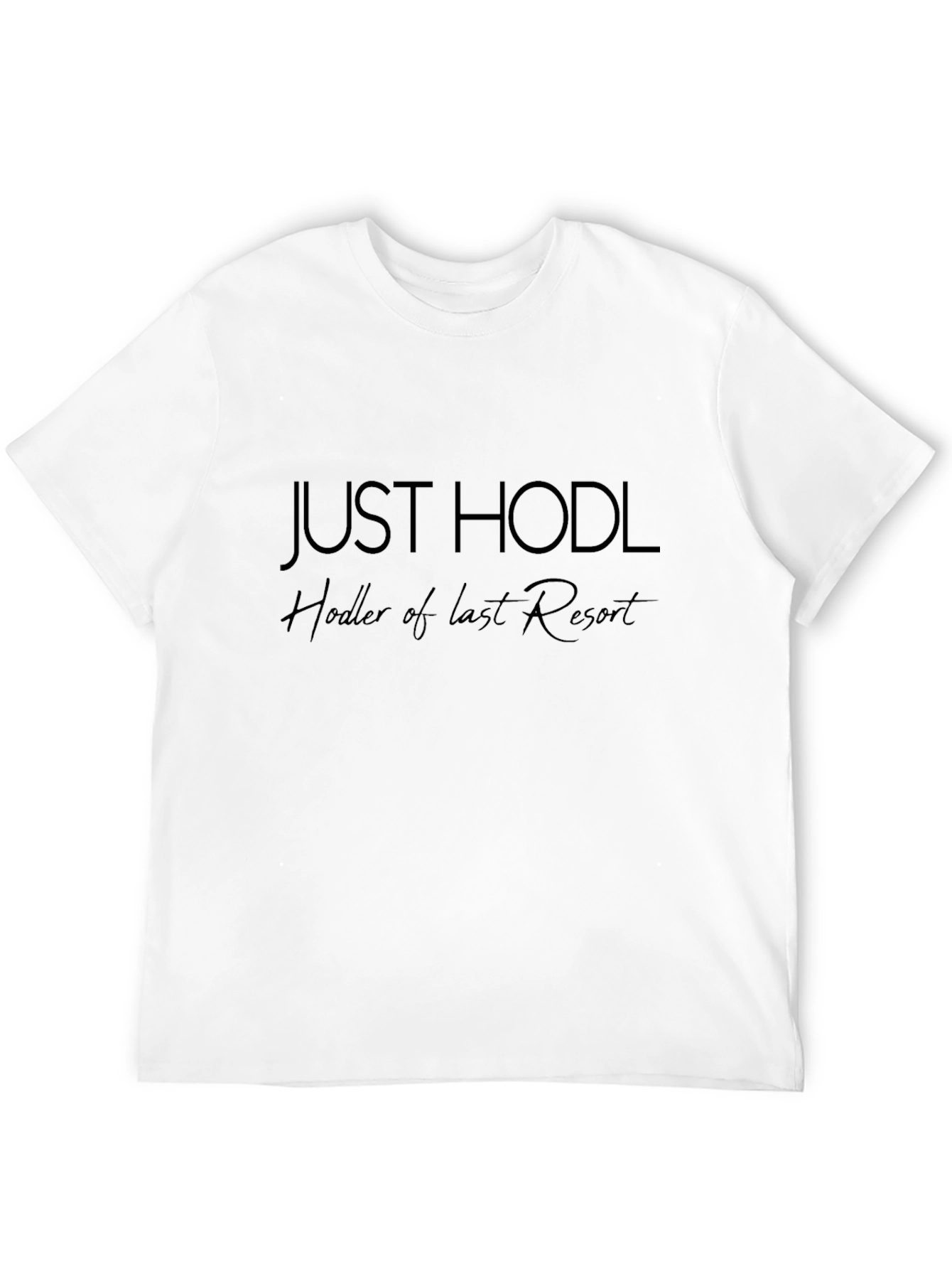 Just Hodl Mens Black T-Shirt