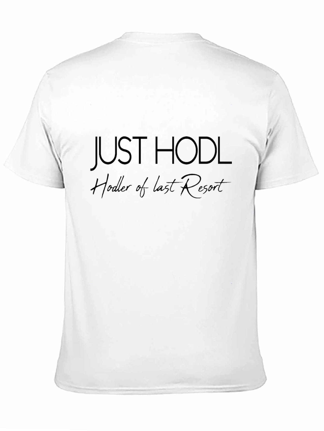 Just Hodl Mens Black T-Shirt