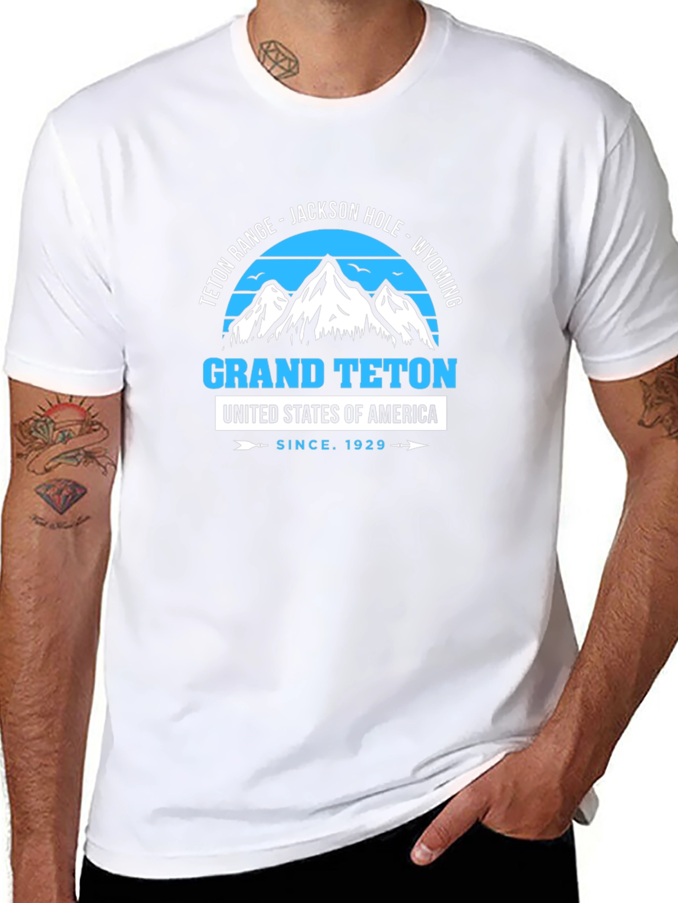 Grand Teton Tee - Mountain Graphic Print T-Shirt