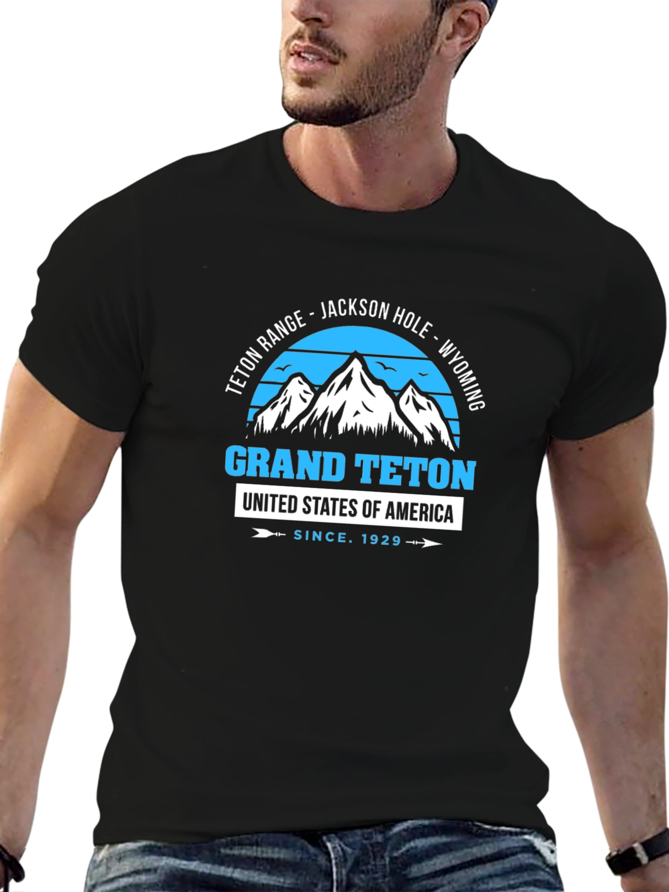 Grand Teton Tee - Mountain Graphic Print T-Shirt