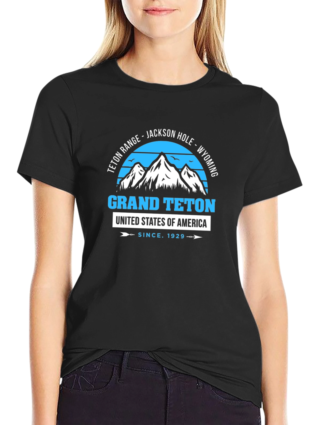 Grand Teton Tee - Mountain Graphic Print T-Shirt
