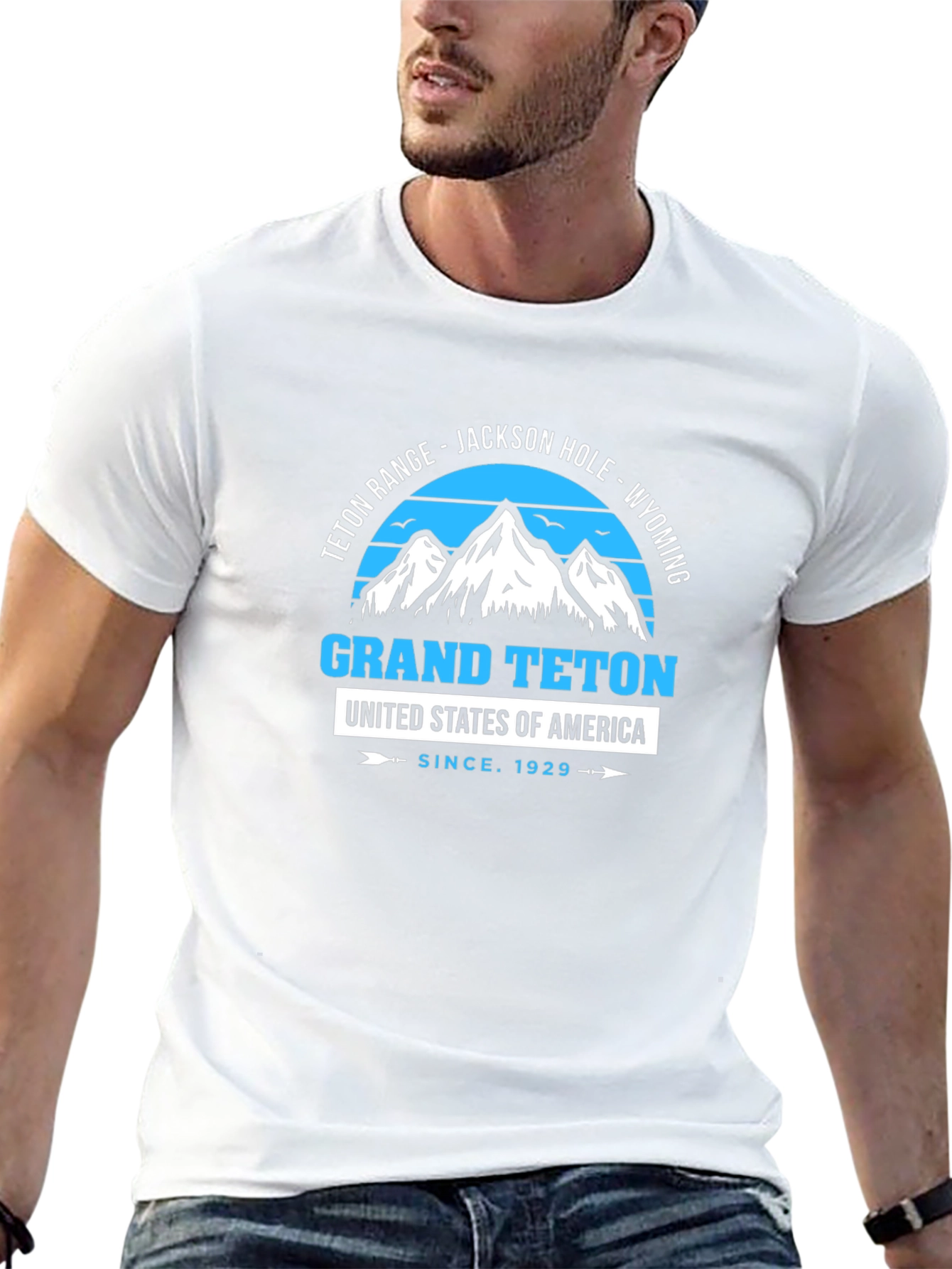 Grand Teton Tee - Mountain Graphic Print T-Shirt