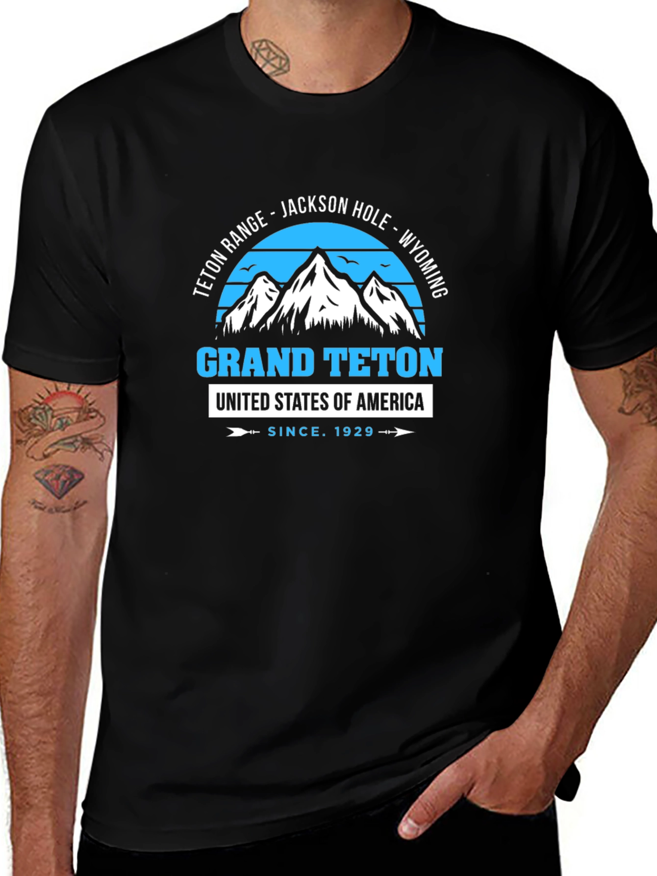 Grand Teton Tee - Mountain Graphic Print T-Shirt