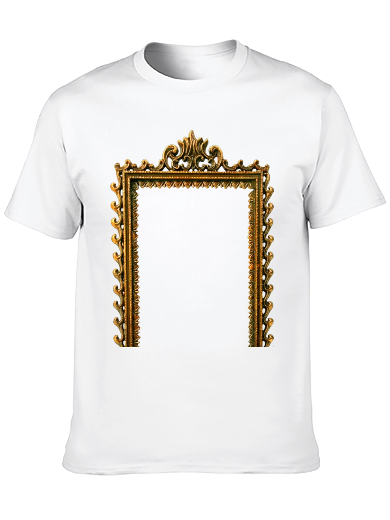 Ornate Frame Graphic T-Shirt - Black