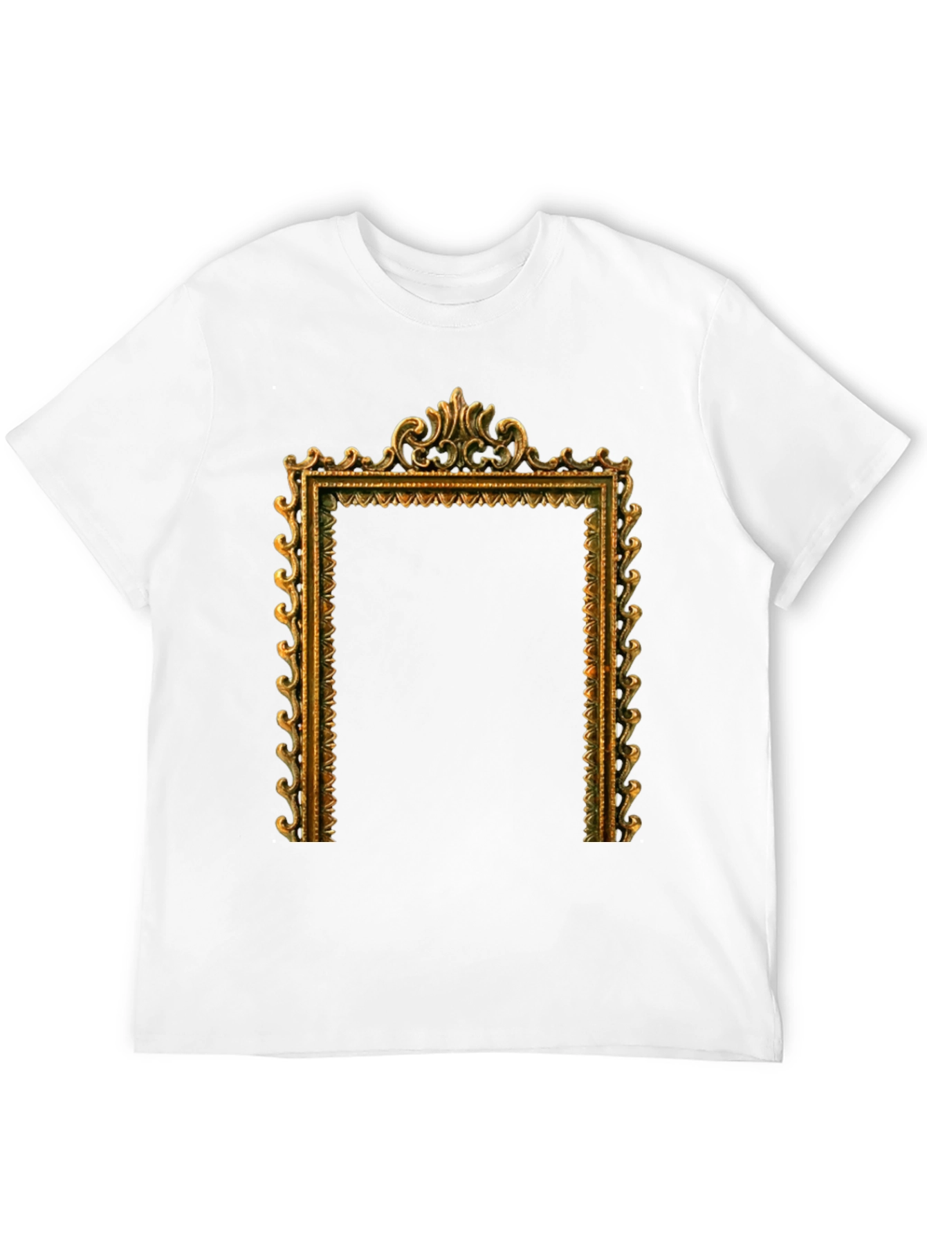 Ornate Frame Graphic T-Shirt - Black