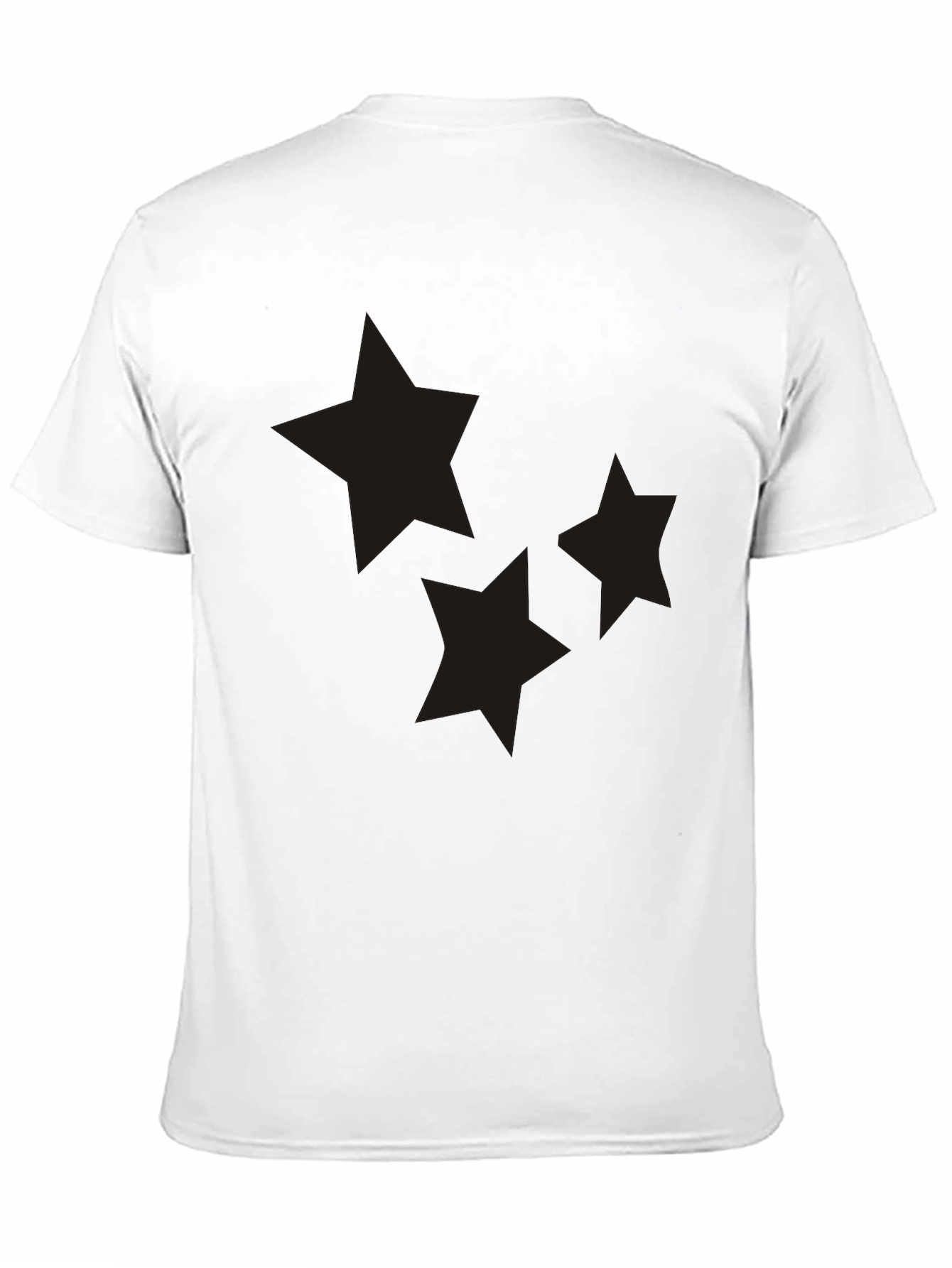 Stylish Black Tee with Star Graphic