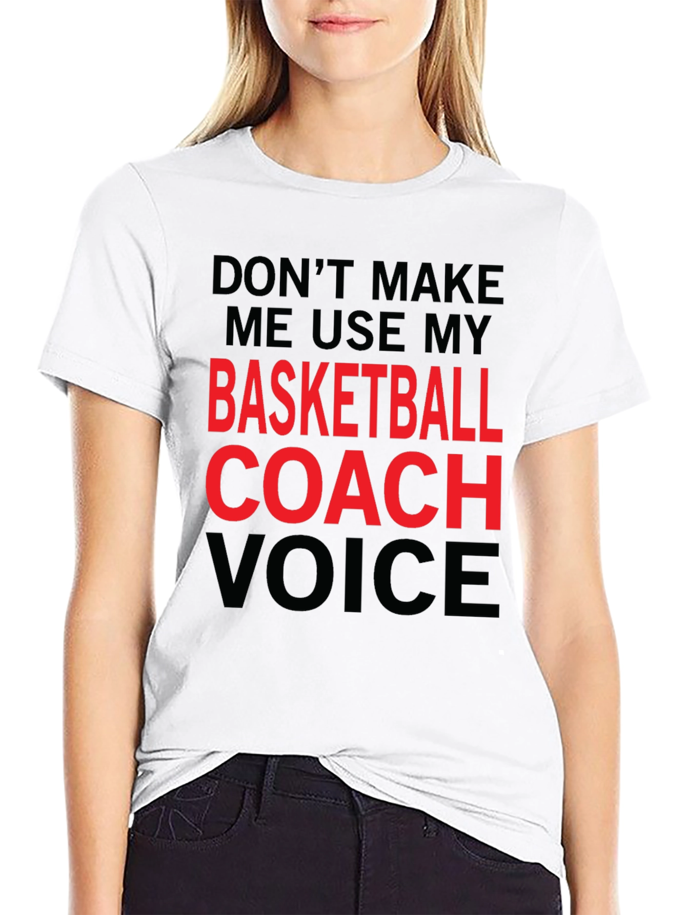 Basketball Coach Voice T-Shirt - Funny Slogan Tee