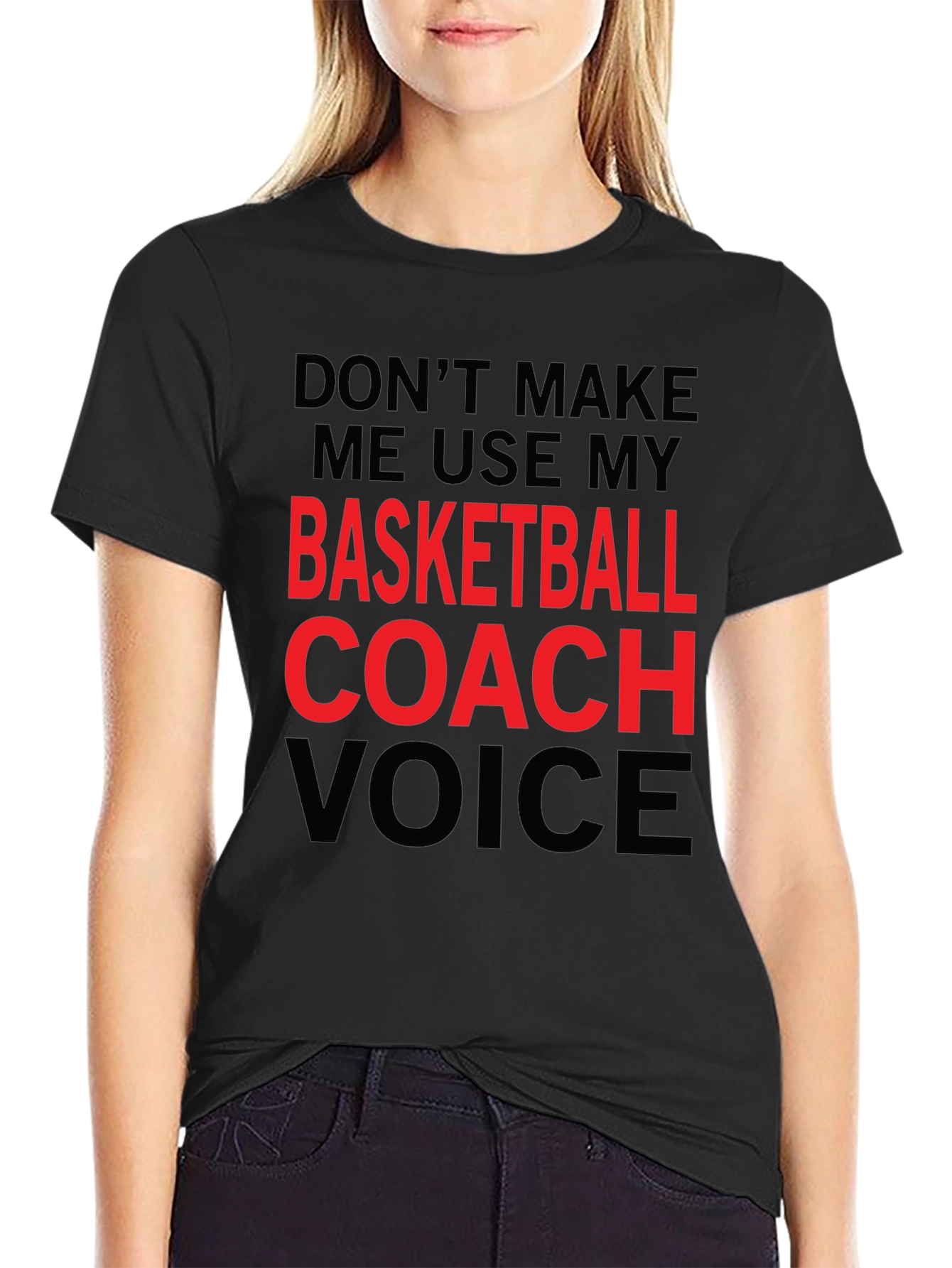 Basketball Coach Voice T-Shirt - Funny Slogan Tee
