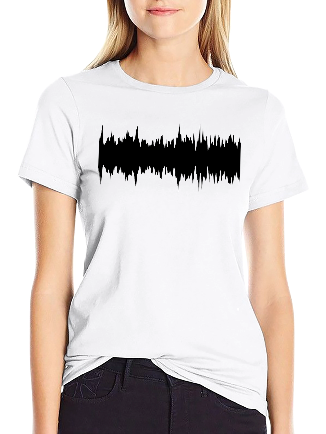 Black Soundwave T-Shirt - Graphic Tee