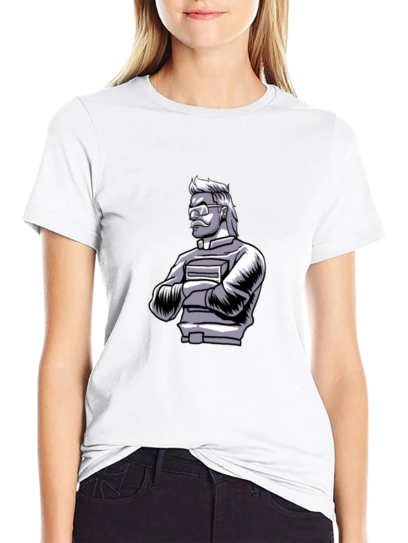Cool Graphic Print Black T-Shirt