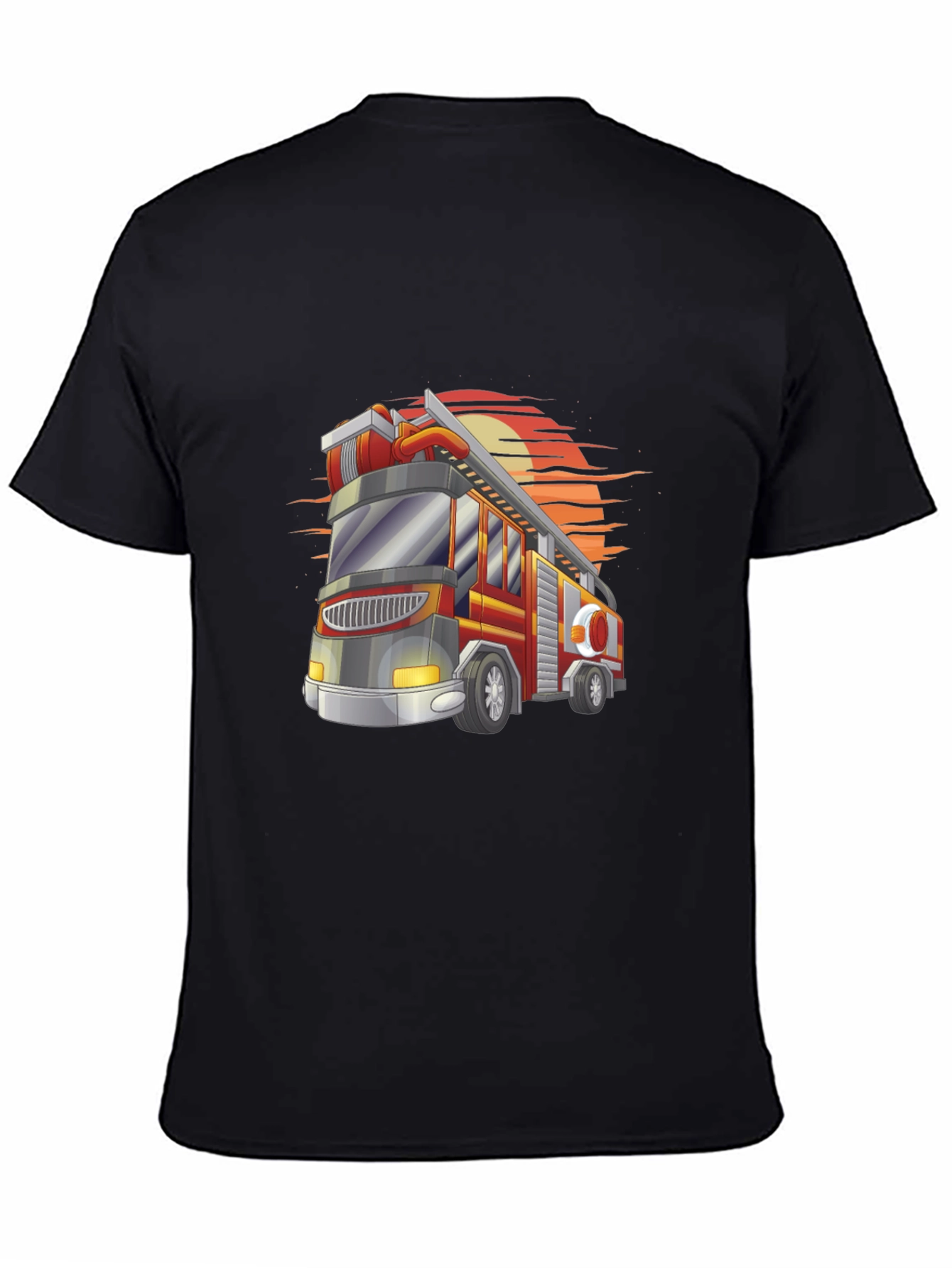 Fire Truck Graphic Tee - Bold & Stylish