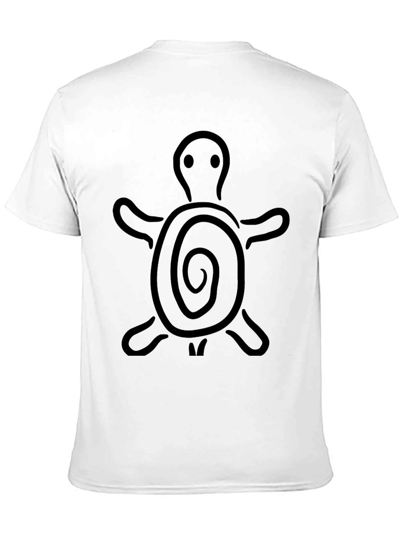 Turtle Graphic Print Black T-Shirt