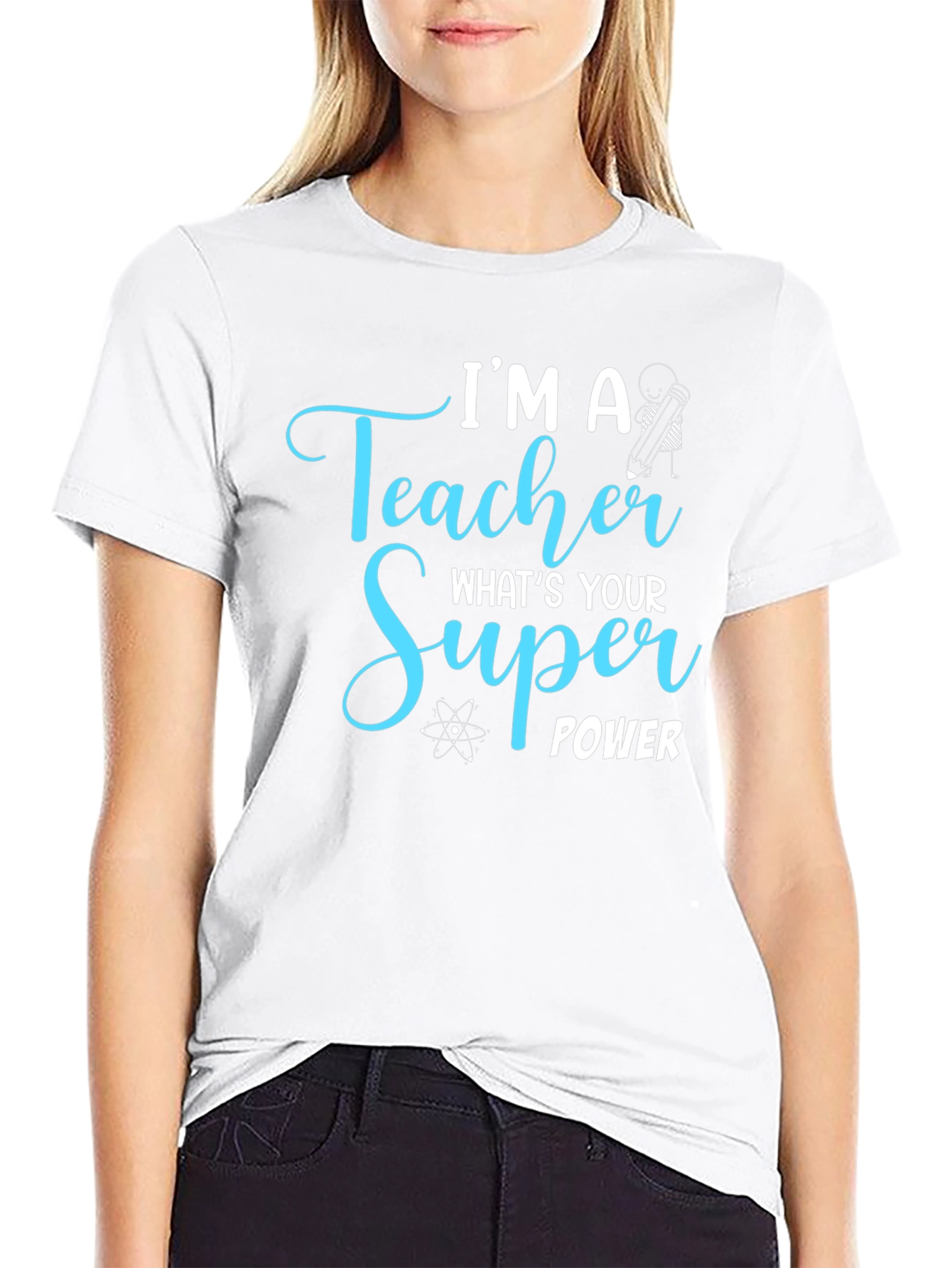 Teacher Super Power Graphic Tee