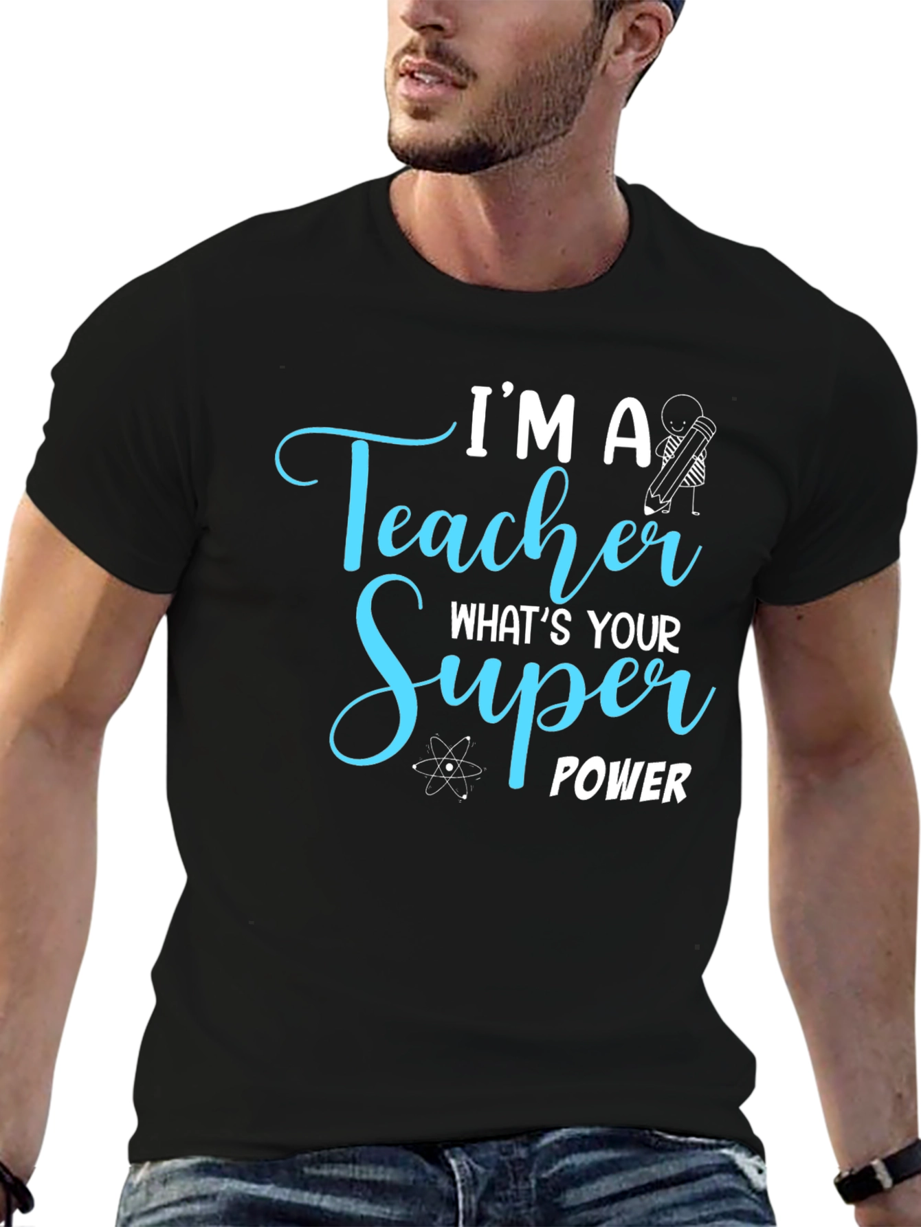 Teacher Super Power Graphic Tee