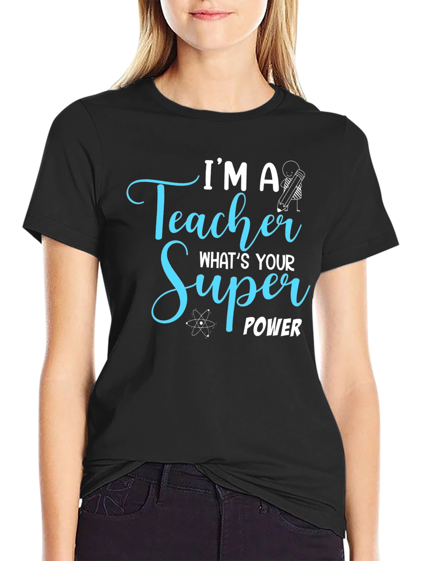 Teacher Super Power Graphic Tee