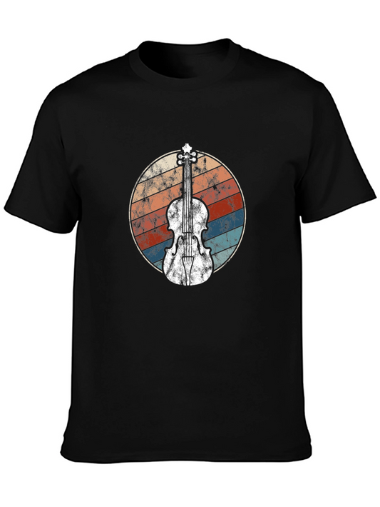 Vintage Violin Retro Music T-Shirt