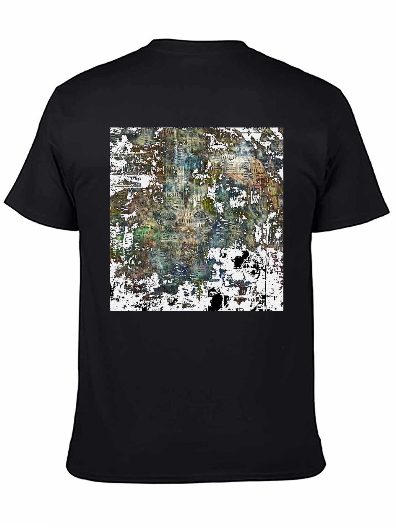 Abstract Art Print Black Tee
