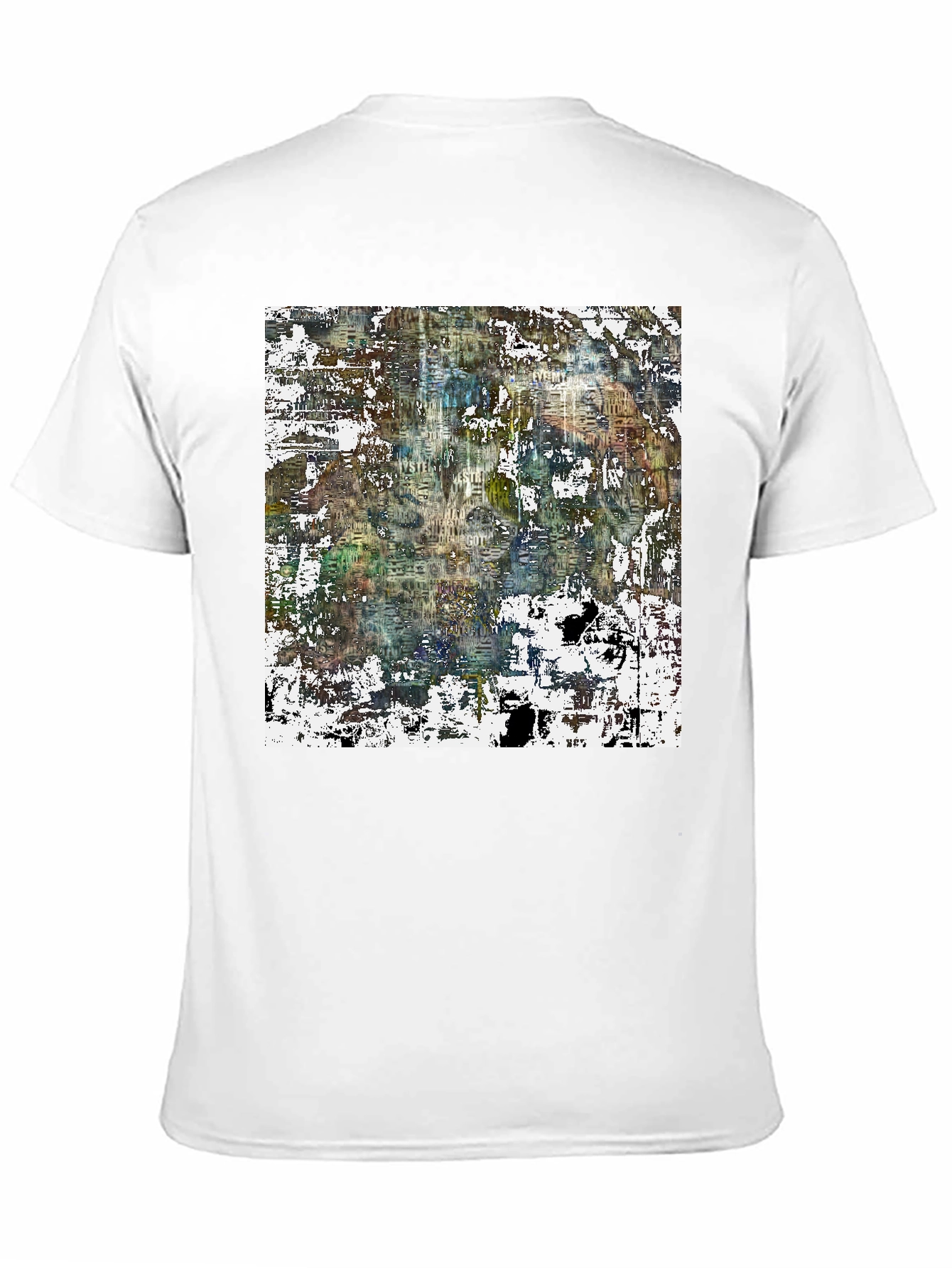 Abstract Art Print Black Tee