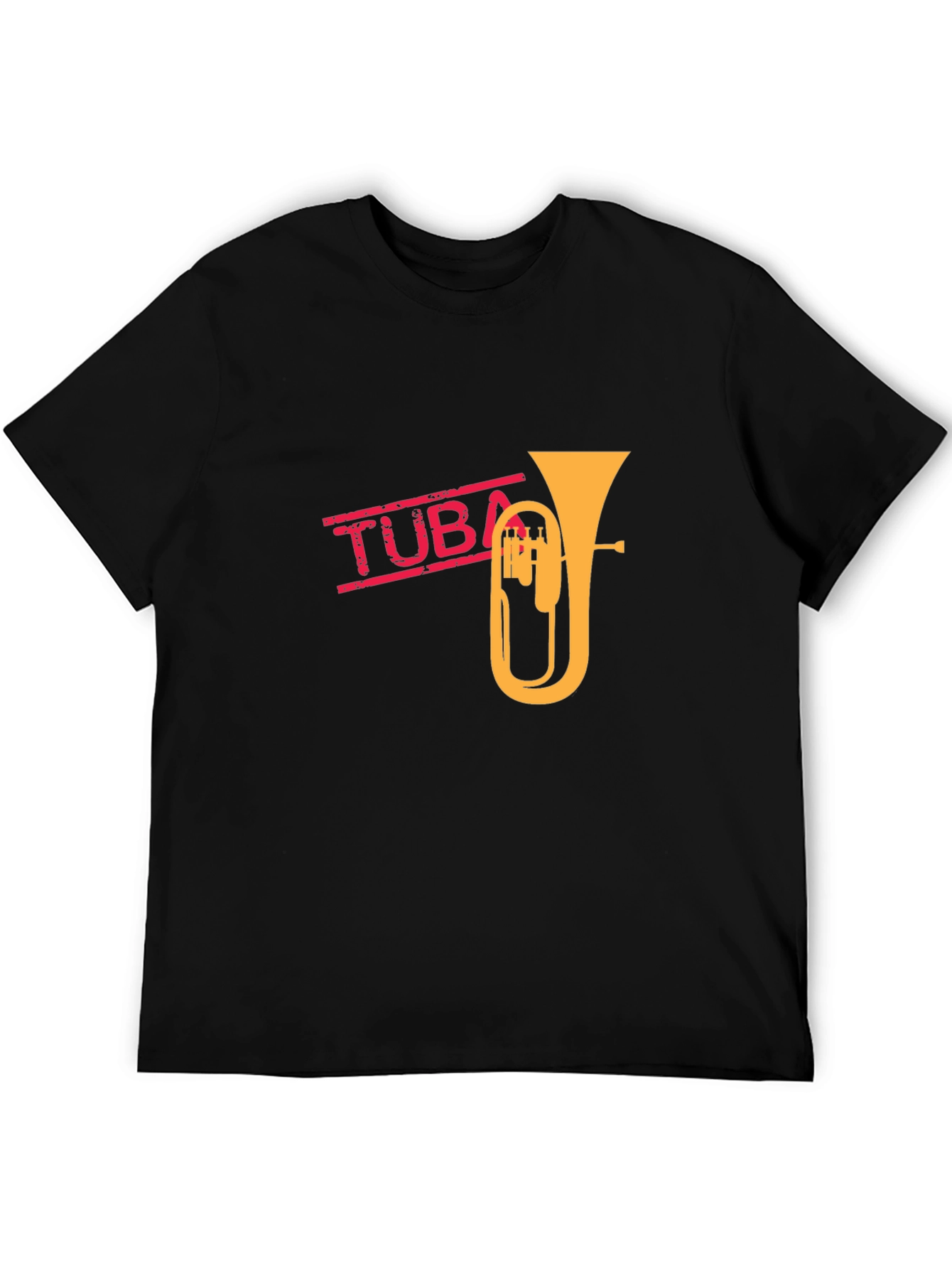 Tuba Graphic Tee - Music Lovers Black T-Shirt