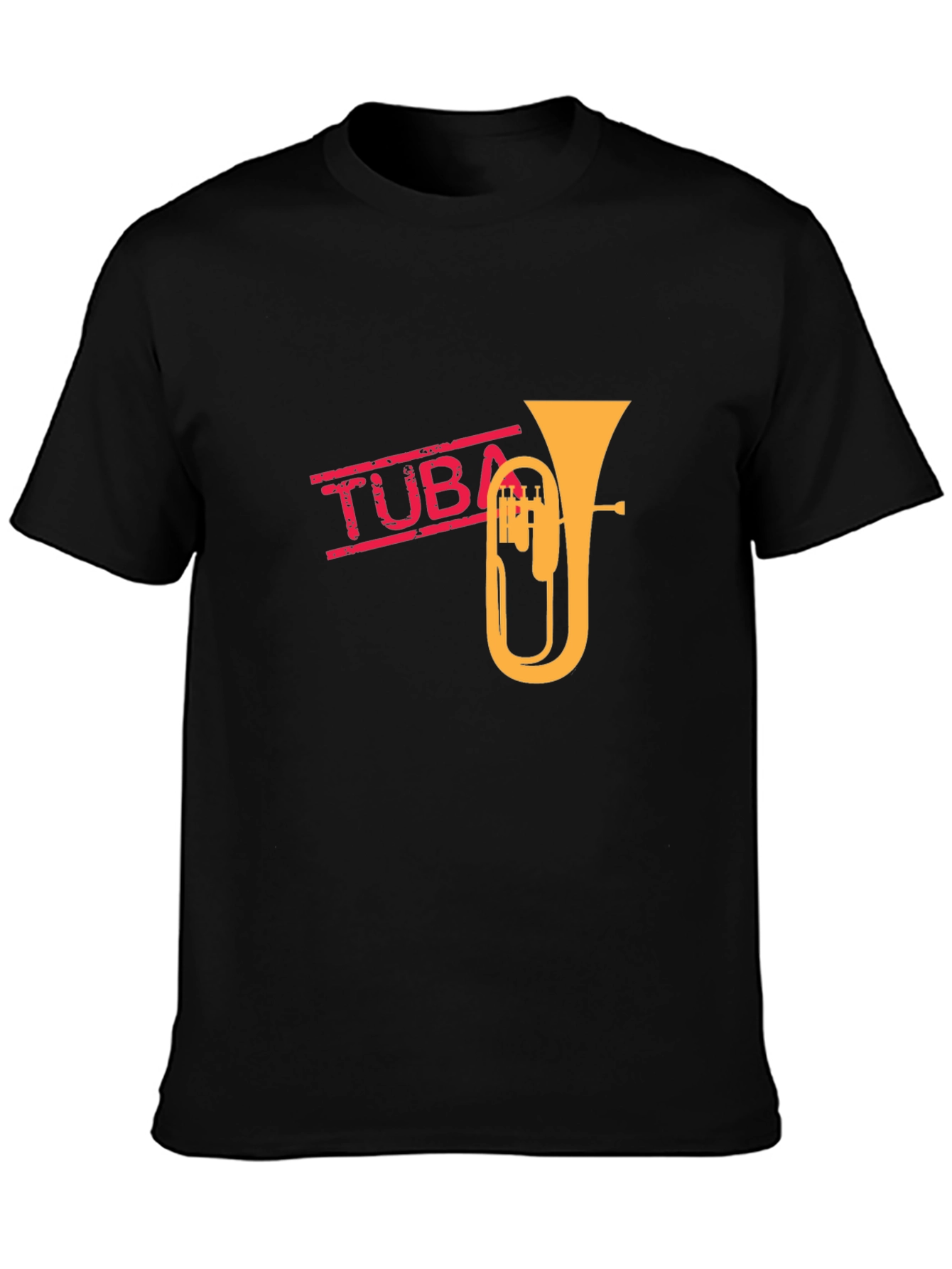 Tuba Graphic Tee - Music Lovers Black T-Shirt