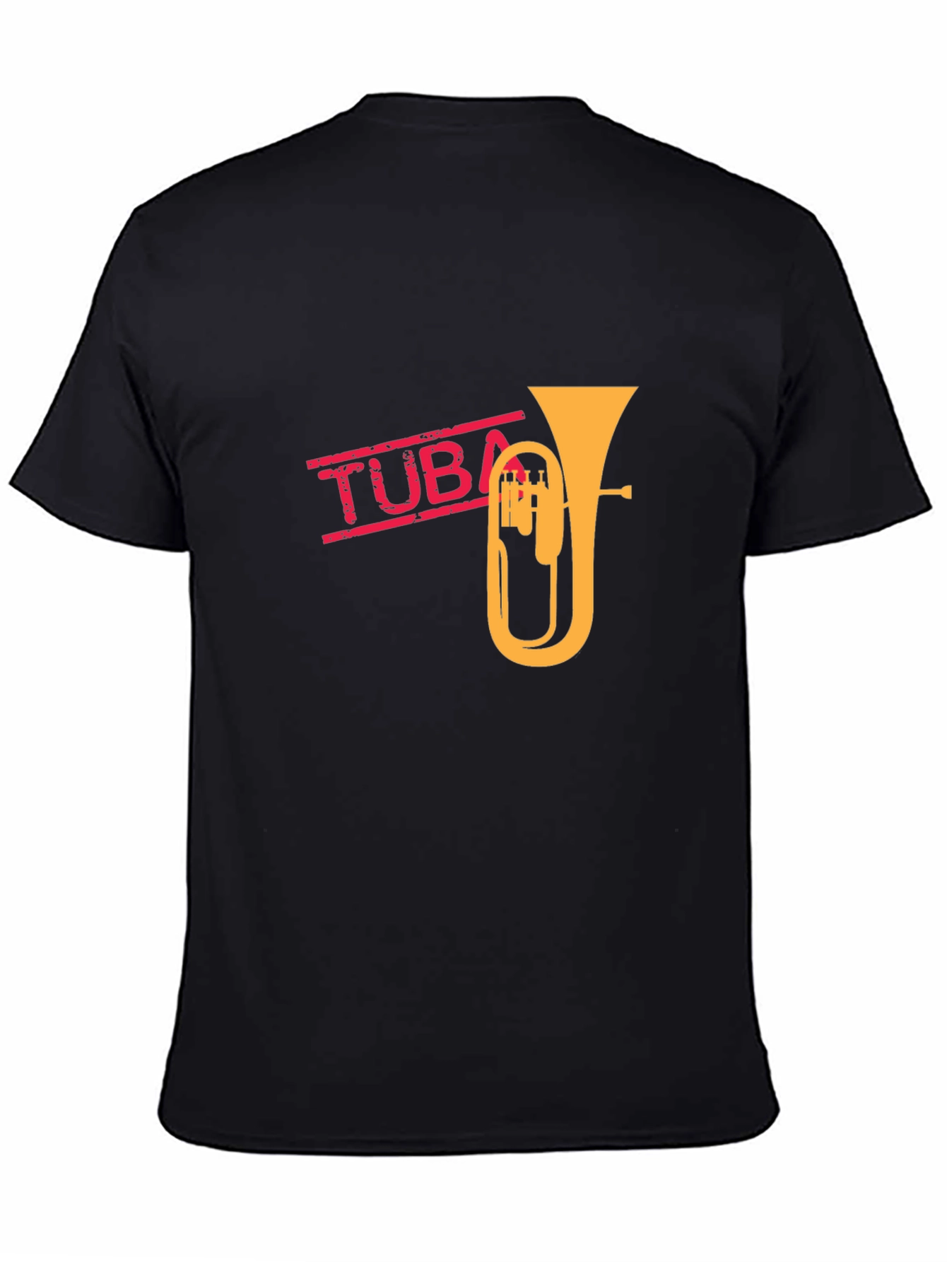 Tuba Graphic Tee - Music Lovers Black T-Shirt