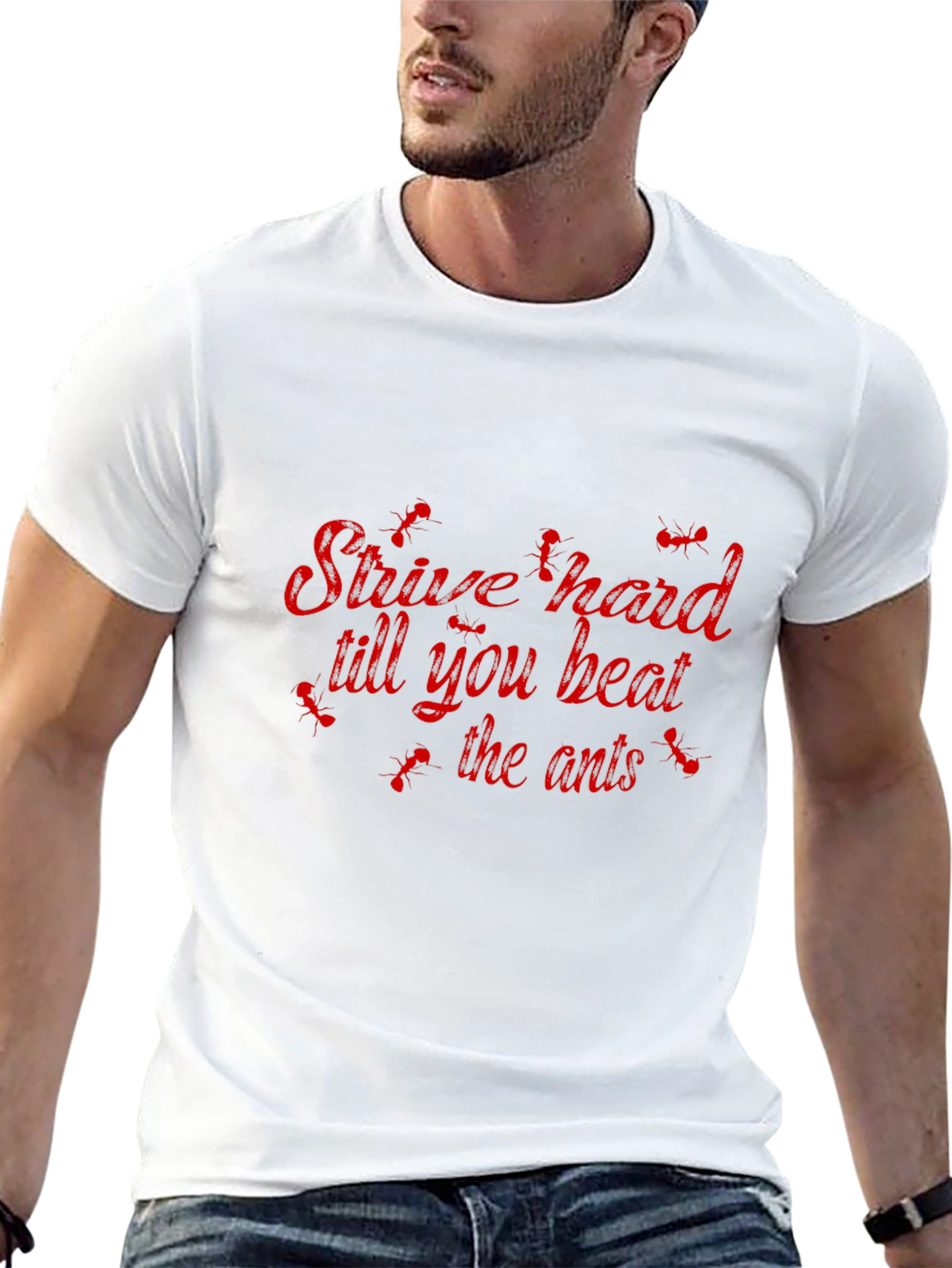 Strive Hard Ant Graphic Tee - Black Cotton
