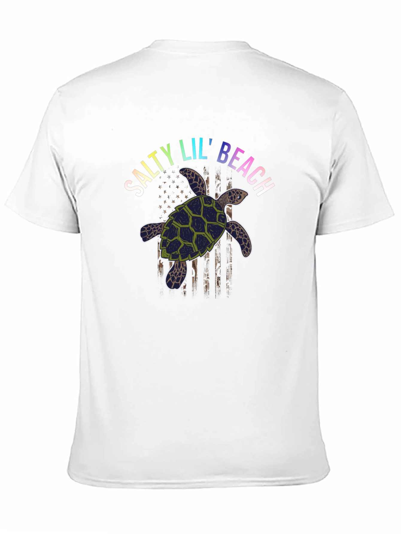 Salty Lil Beach Turtle Graphic T-Shirt