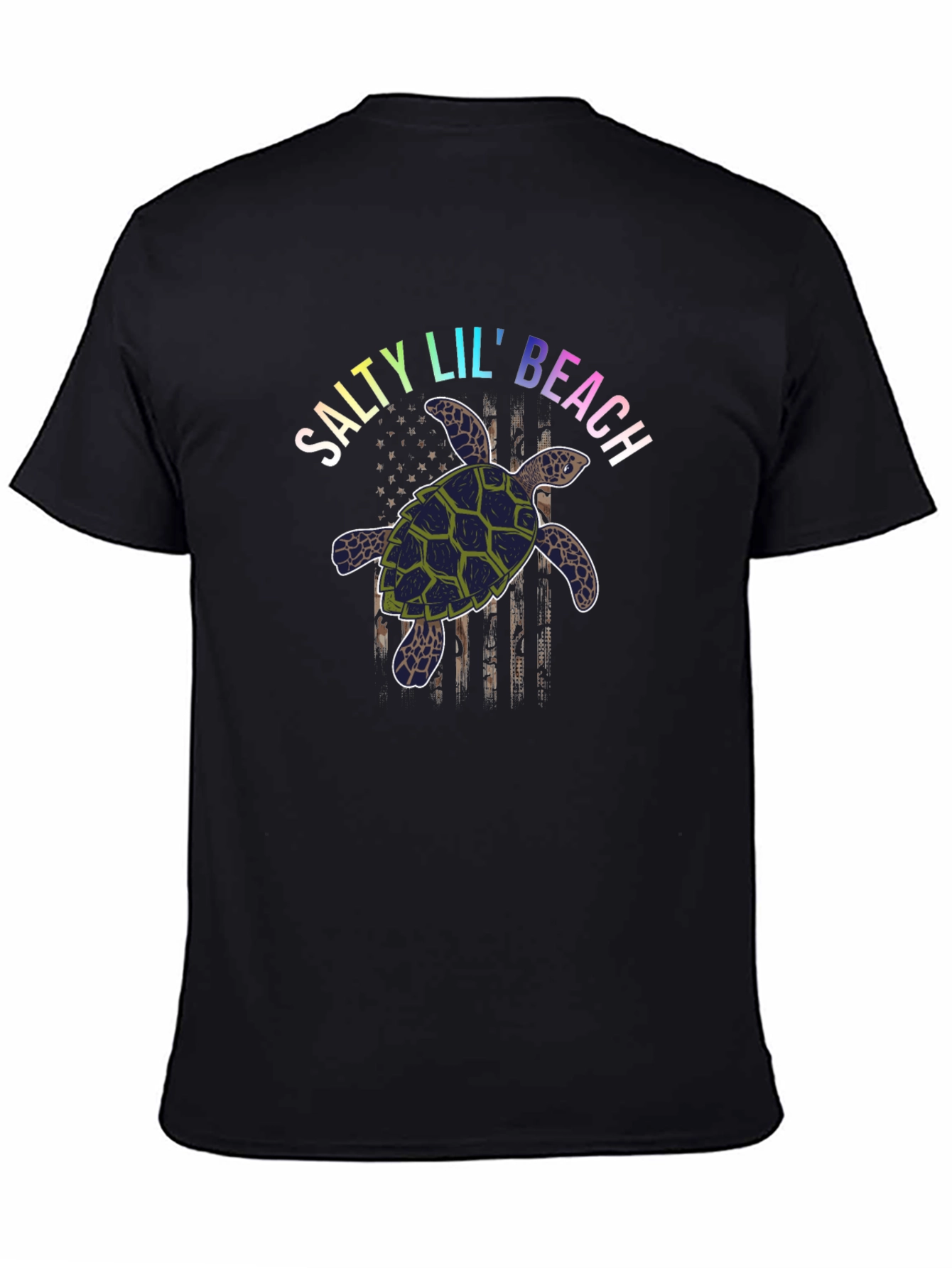 Salty Lil Beach Turtle Graphic T-Shirt