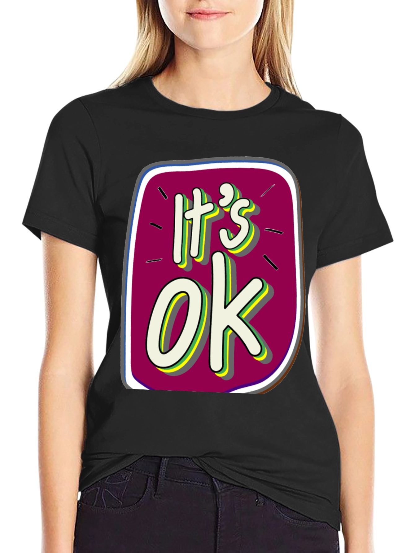 Its OK Graphic Tee - Trendy Comfort