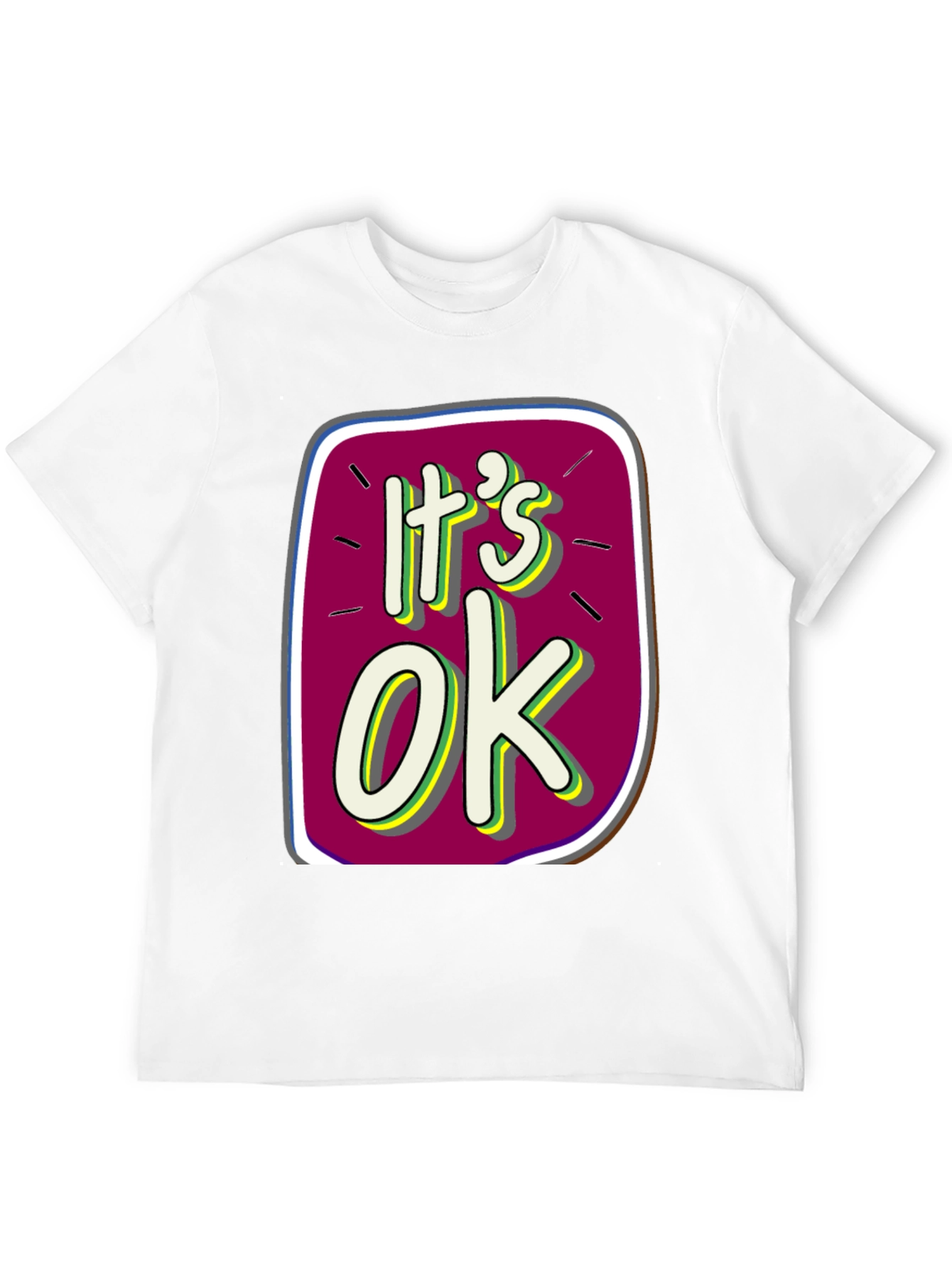 Its OK Graphic Tee - Trendy Comfort