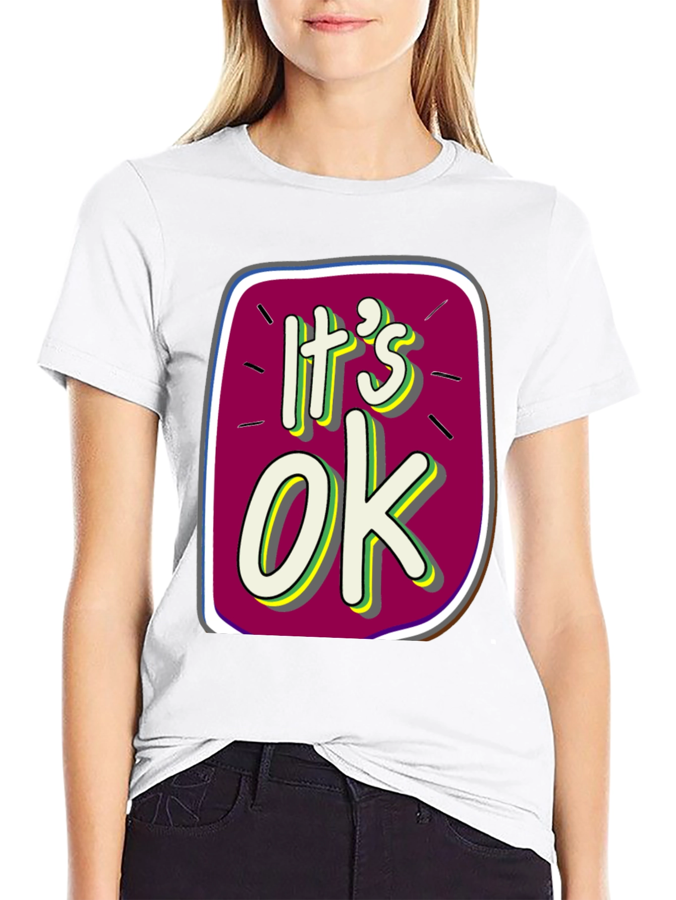 Its OK Graphic Tee - Trendy Comfort