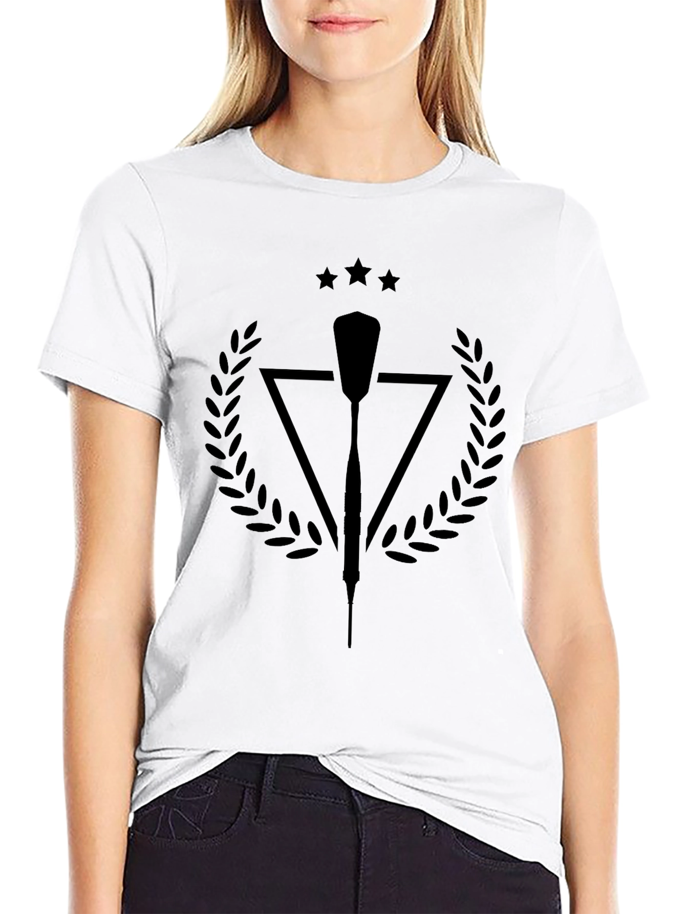 Mens Black Graphic Tee - Oar & Laurel Design