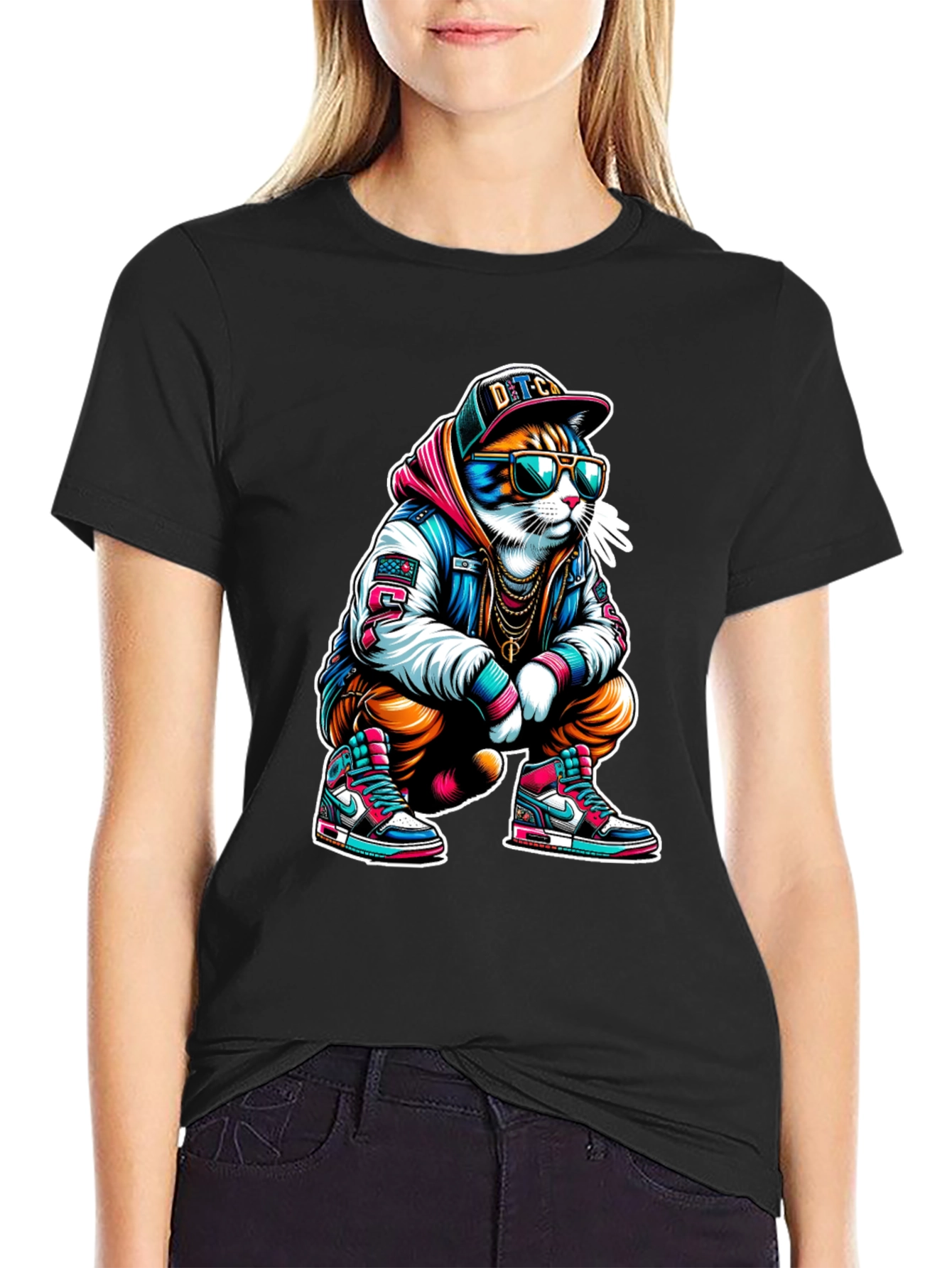 Cool Cat Graphic T-Shirt - Urban Style