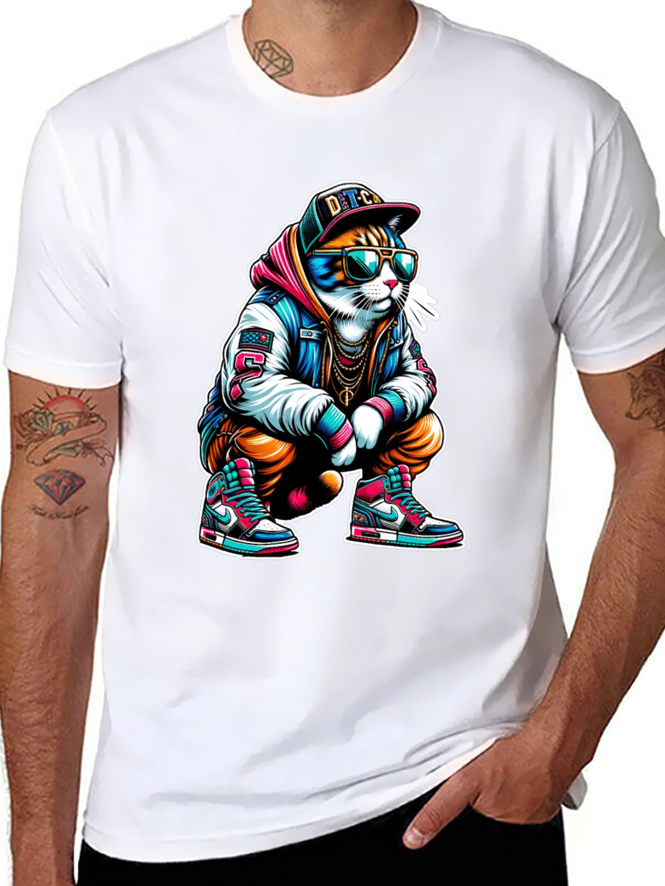 Cool Cat Graphic T-Shirt - Urban Style
