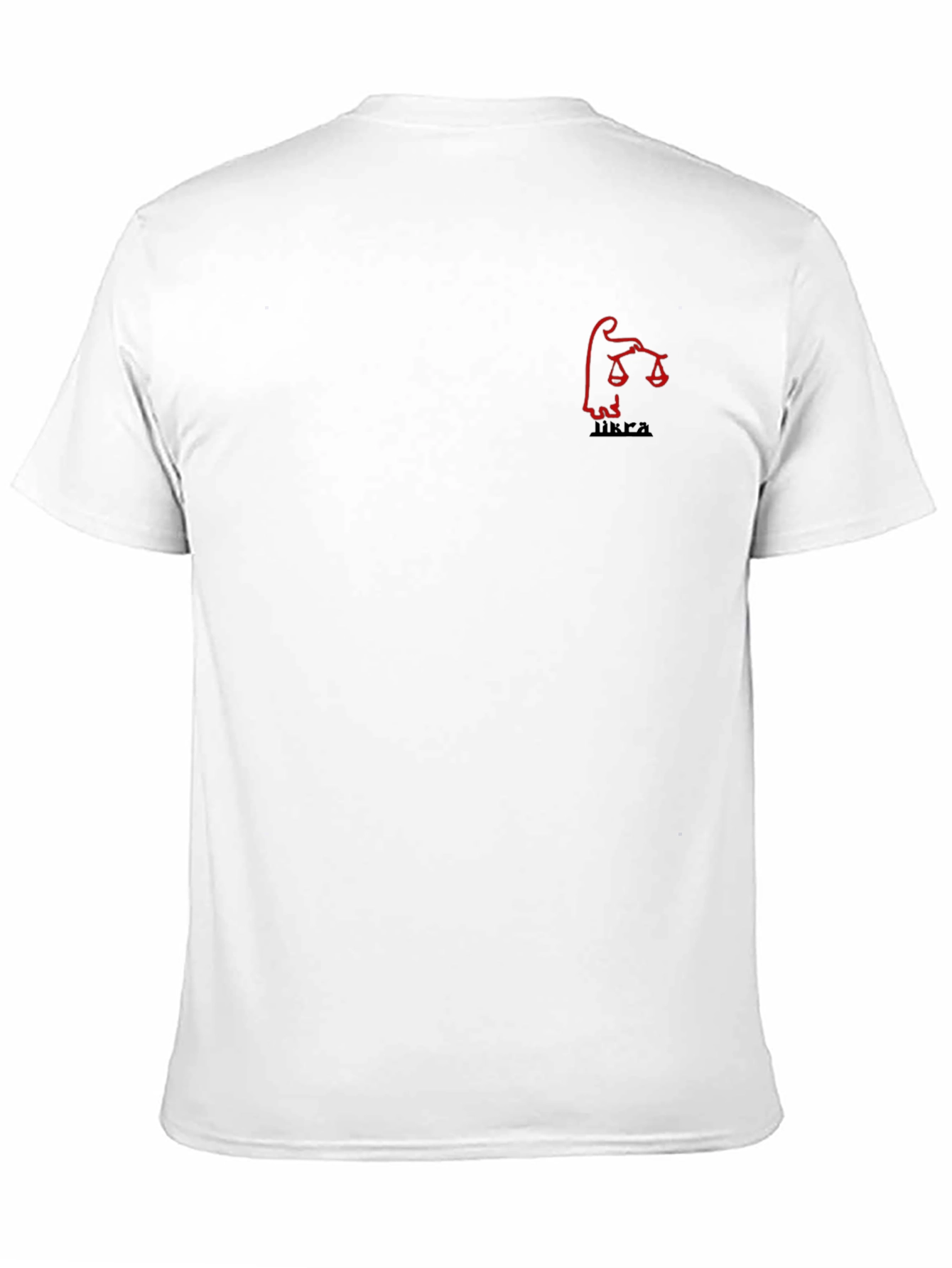 Black Graphic Tee - Libra Scales Design