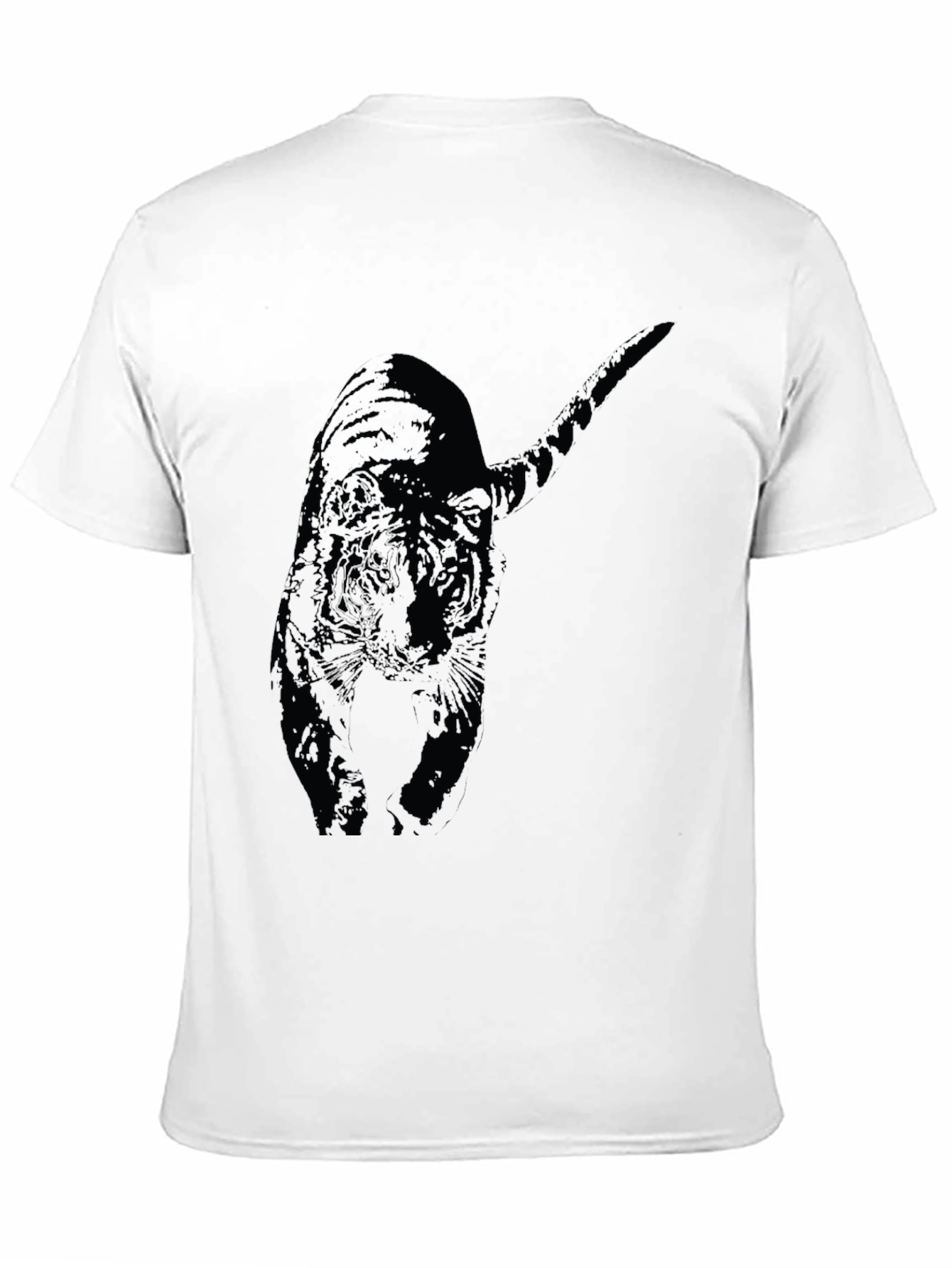 Black Tiger Graphic Tee - Mens Short Sleeve