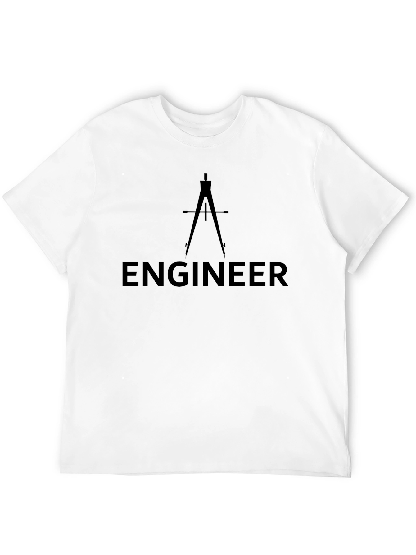 Engineer Compass Black T-Shirt - Technical Design Tee