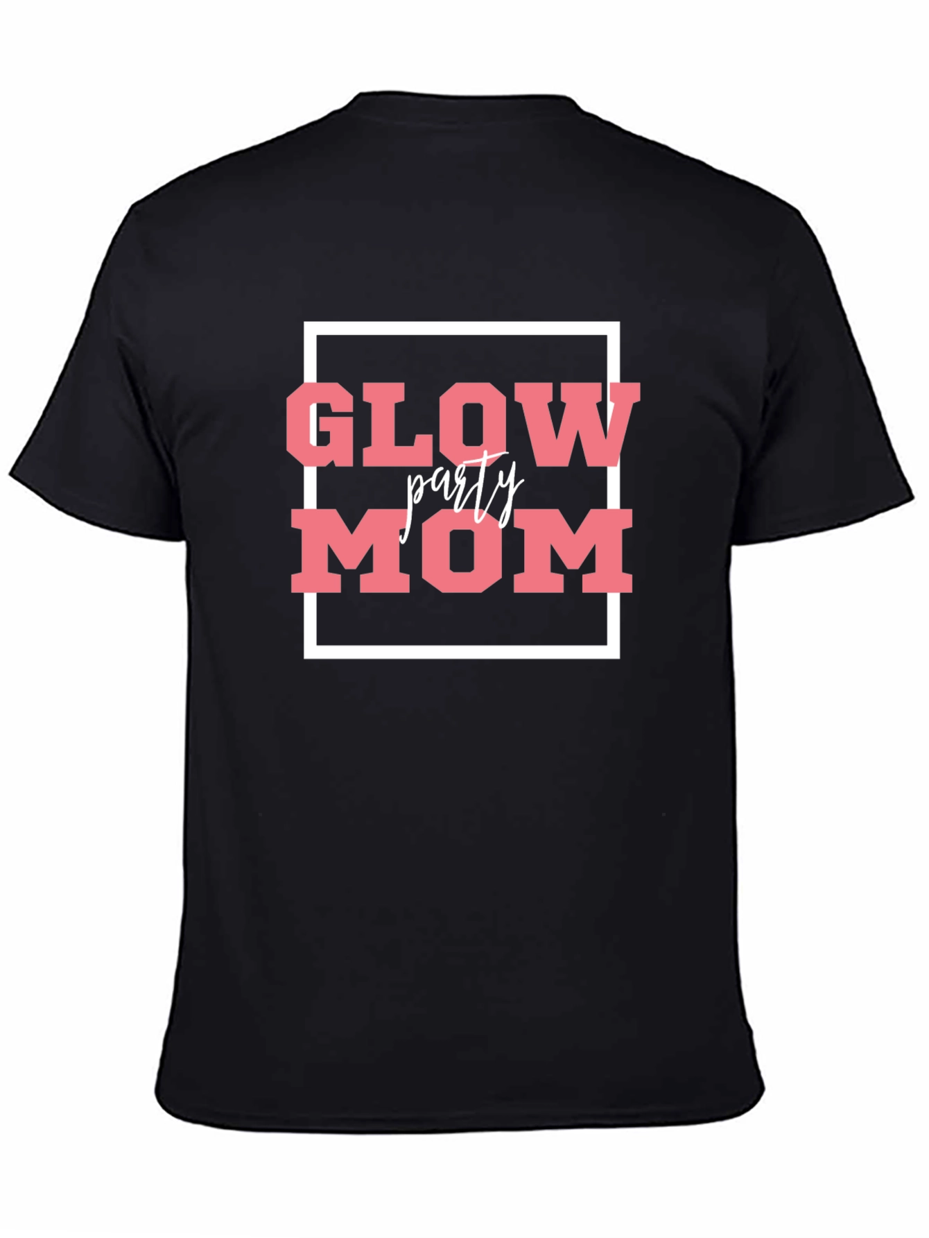 Glow Party Mom T-Shirt - Black