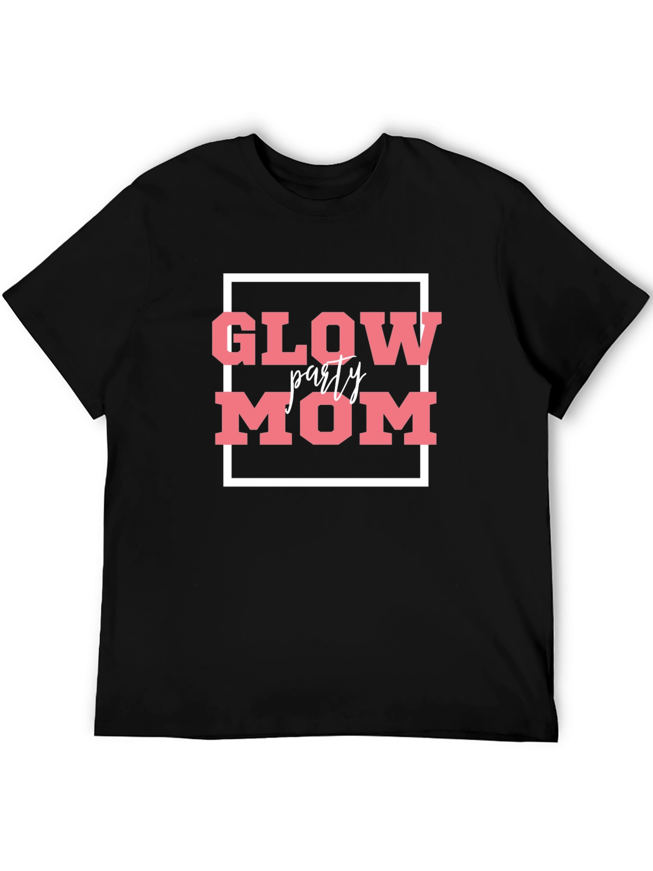 Glow Party Mom T-Shirt - Black