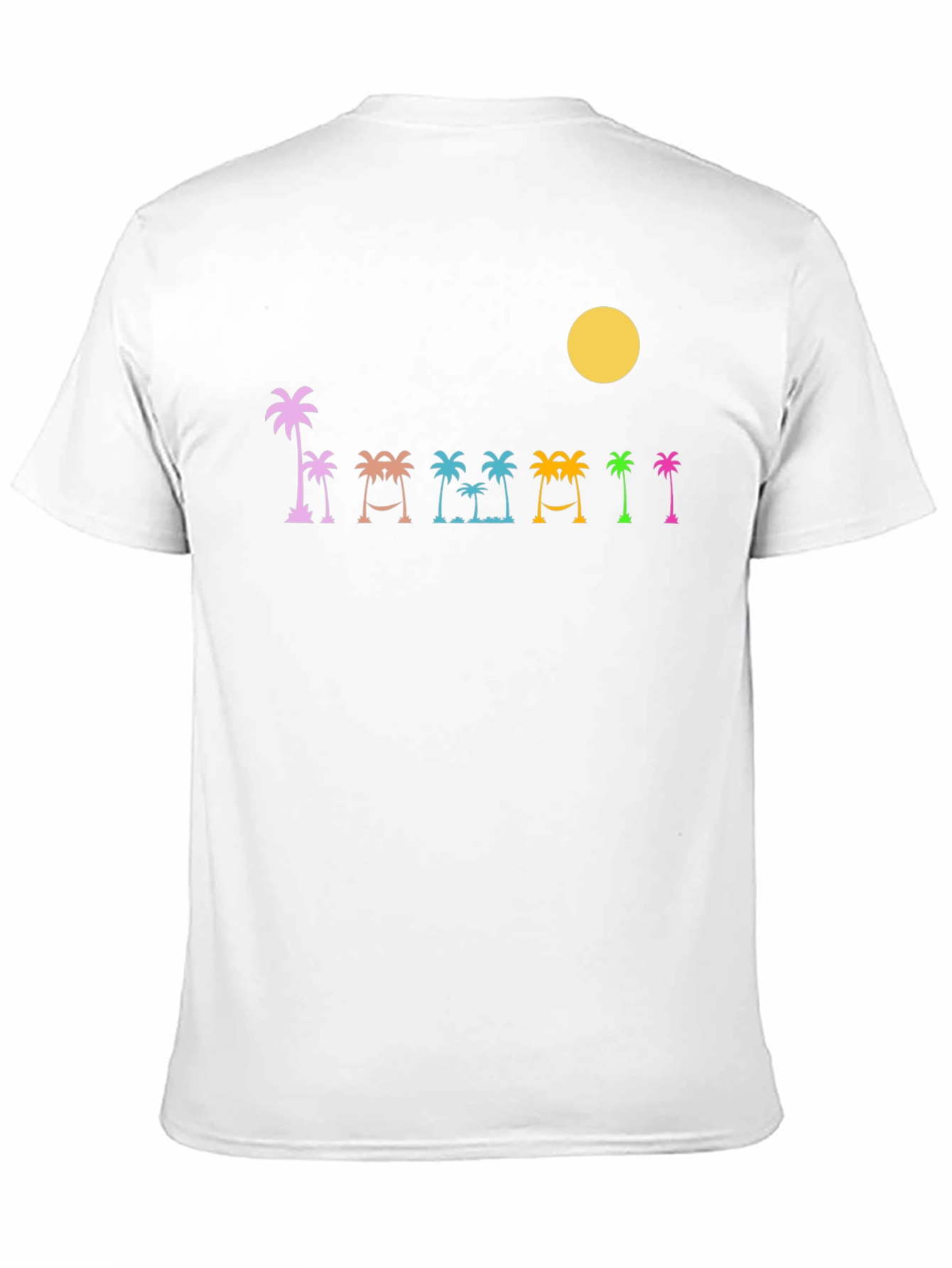 Tropical Palms Black T-Shirt