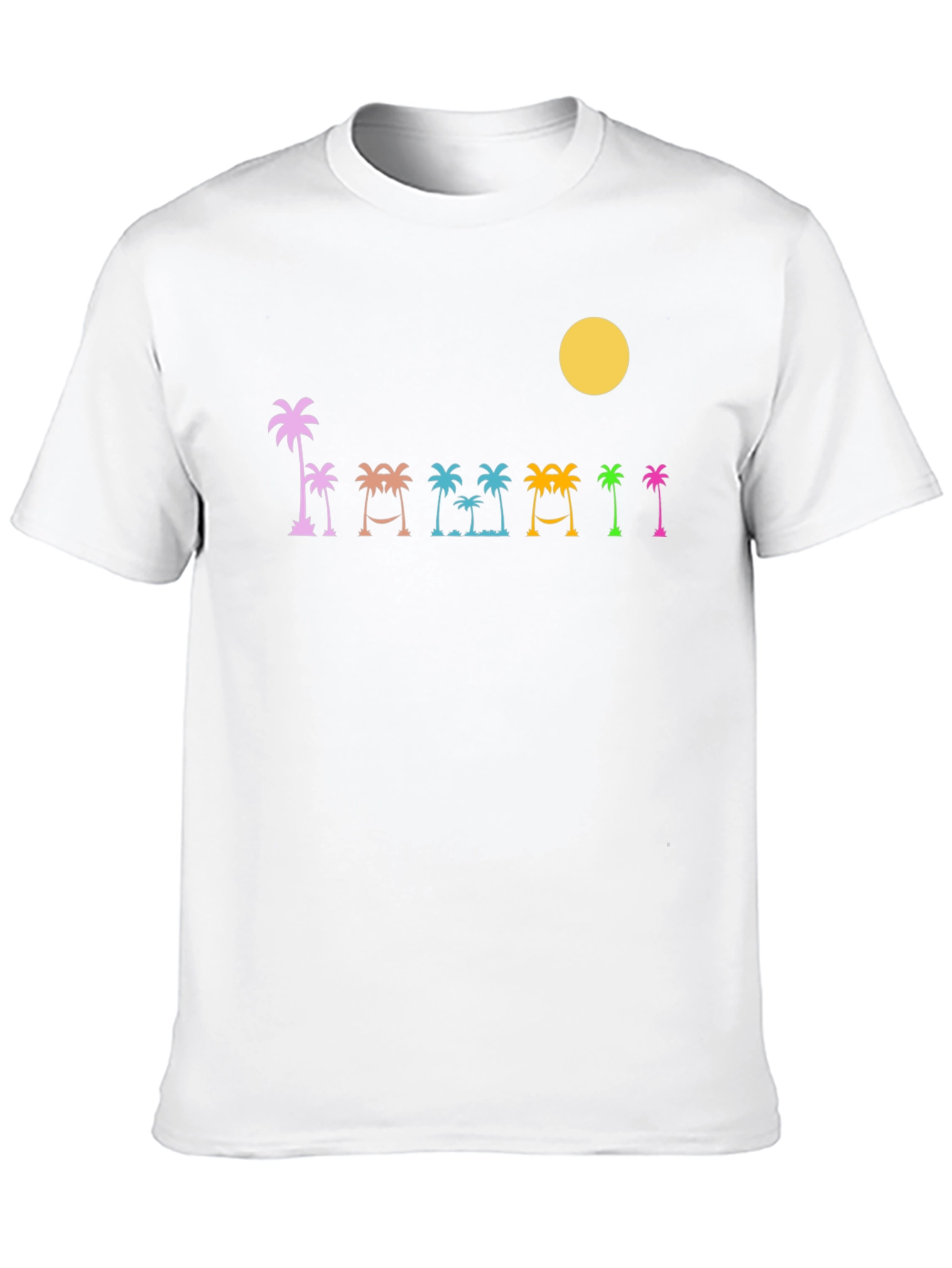Tropical Palms Black T-Shirt