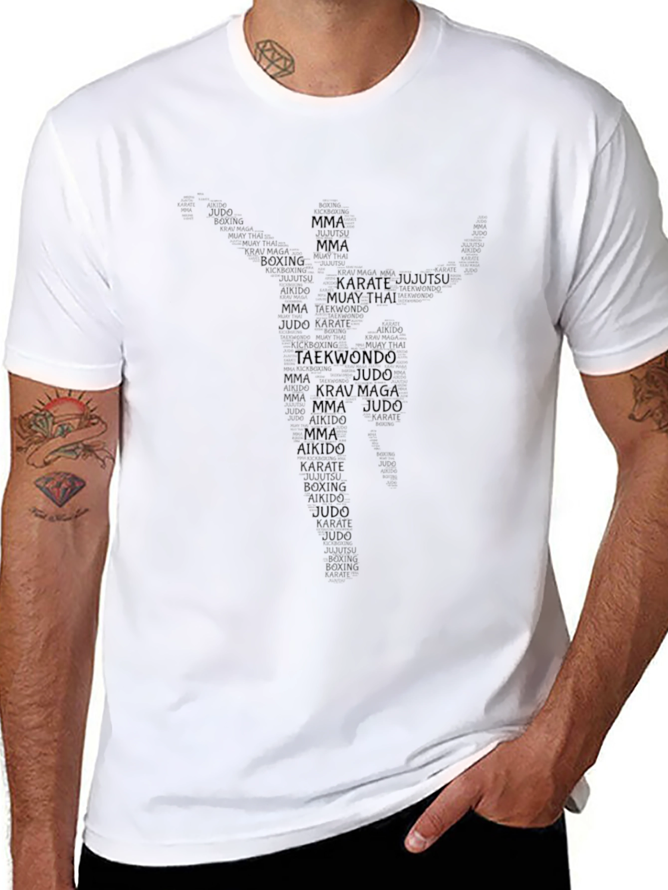 Martial Arts Typography T-Shirt