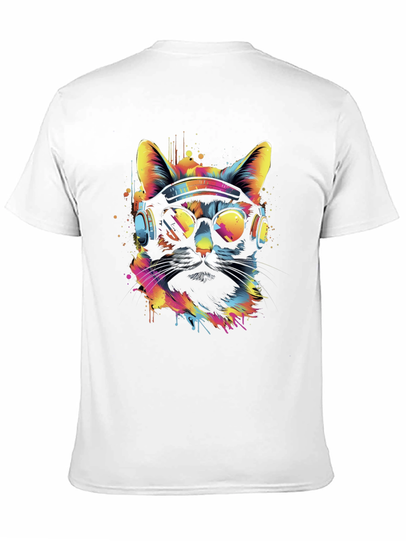 Cool Cat Graphic T-Shirt - Black Tee