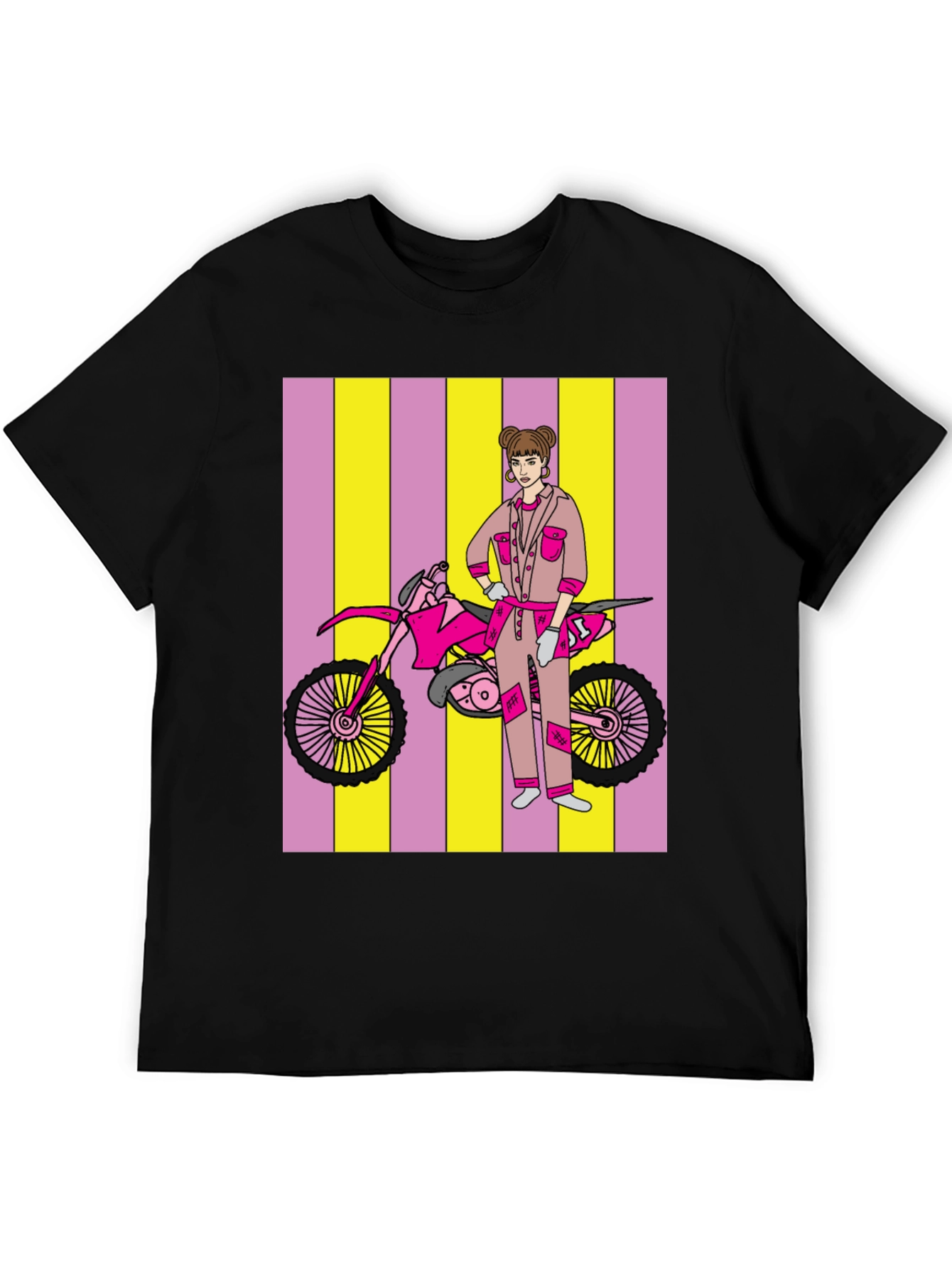 Motorcross Girl Graphic T-Shirt - Bold Style