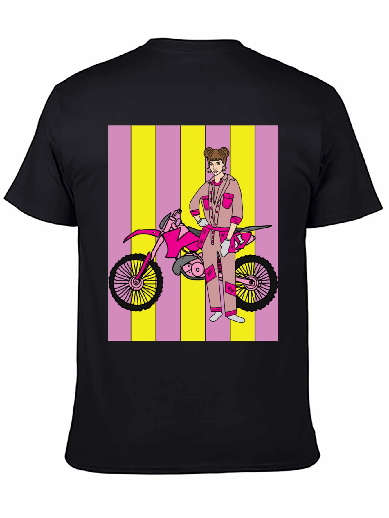 Motorcross Girl Graphic T-Shirt - Bold Style