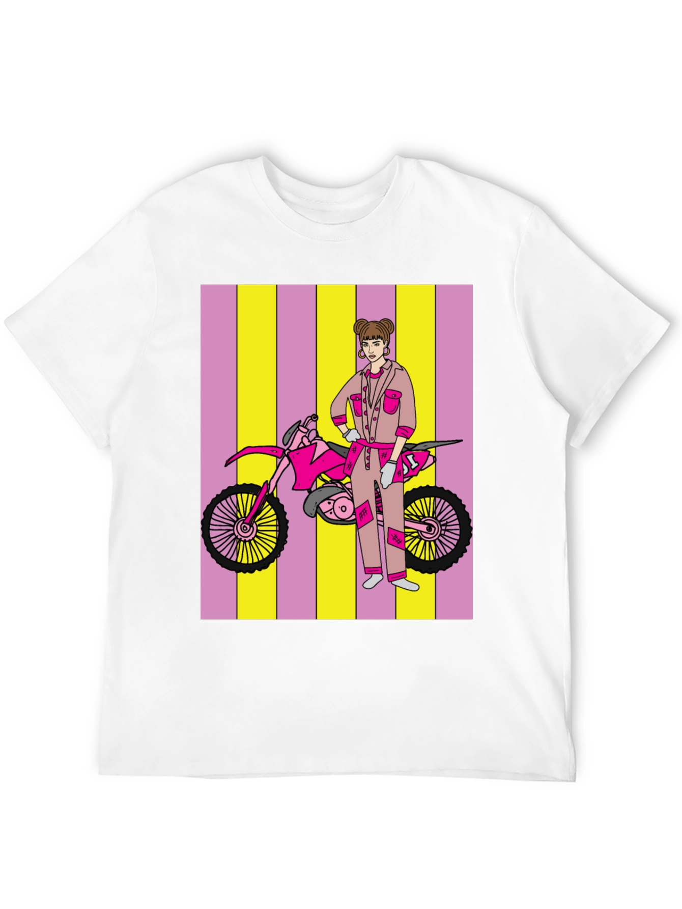 Motorcross Girl Graphic T-Shirt - Bold Style