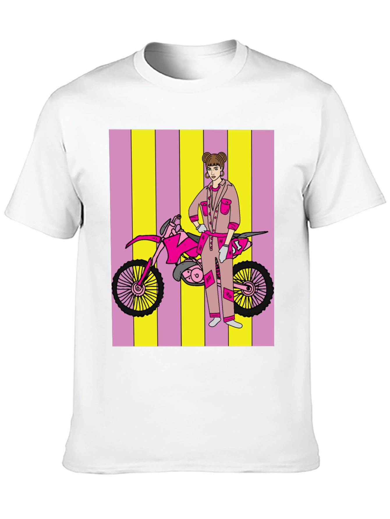 Motorcross Girl Graphic T-Shirt - Bold Style